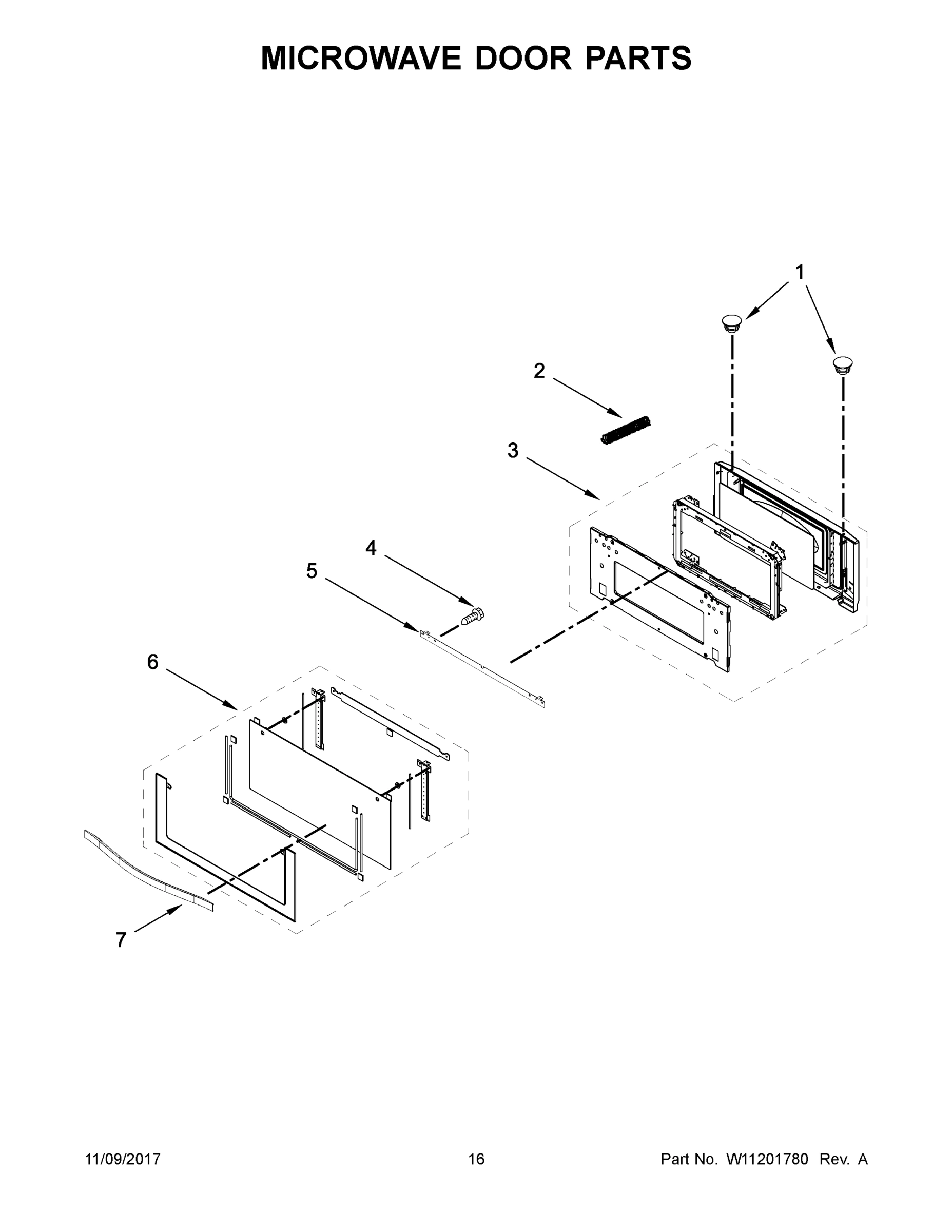 09 - MICROWAVE DOOR PARTS