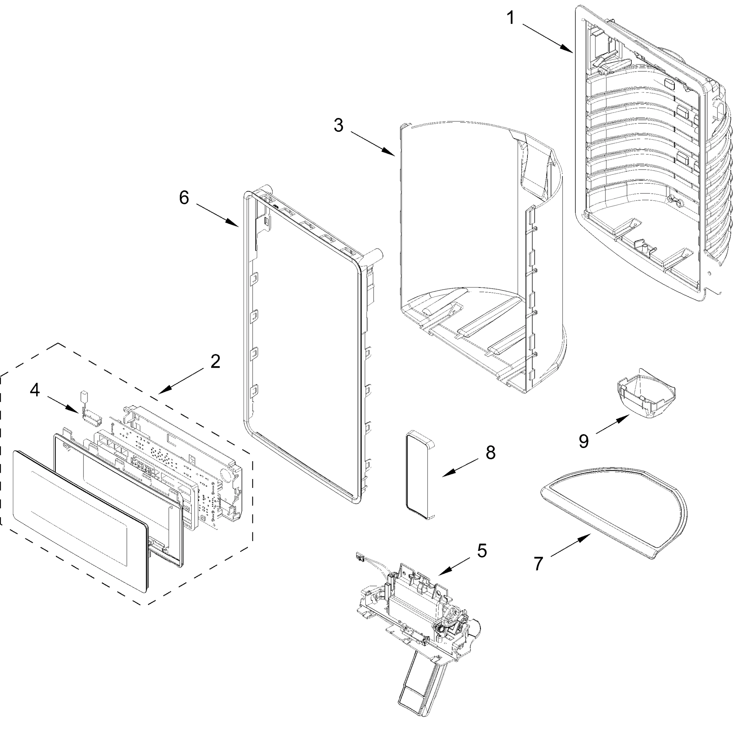 DISPENSER FRONT PARTS