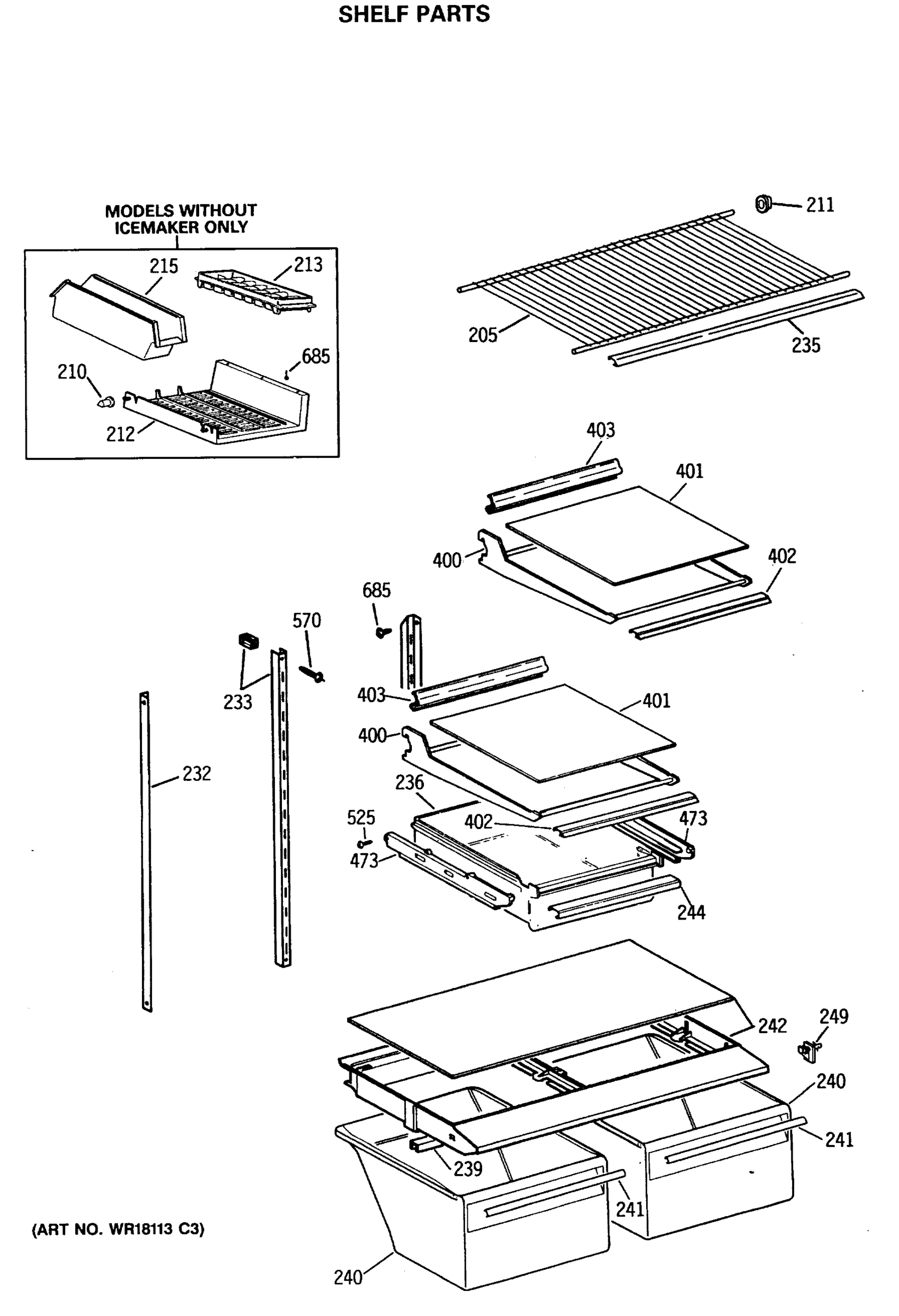 SHELF PARTS