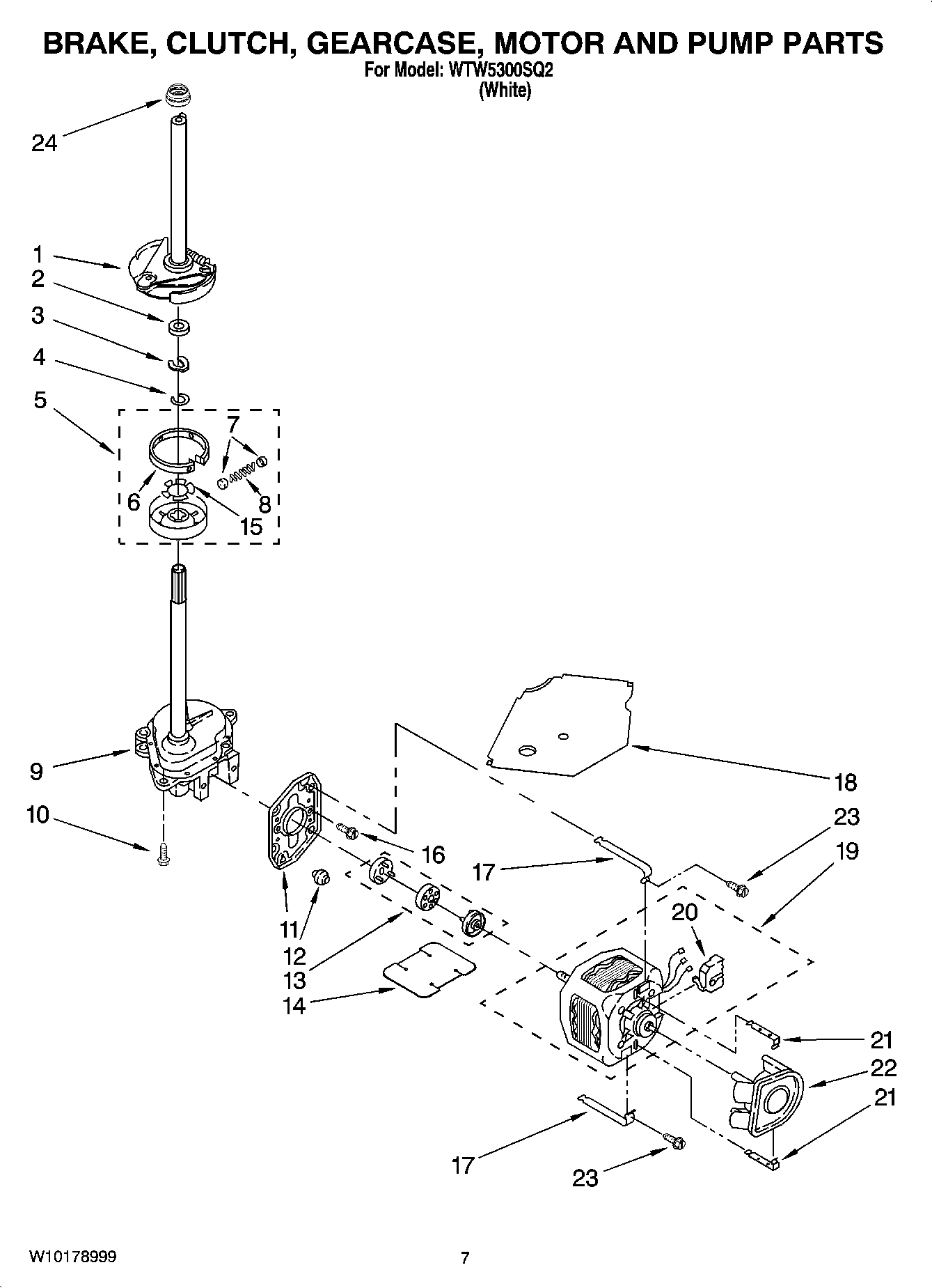 04 - BRAKE, CLUTCH, GEARCASE, MOTOR AND PUMP PARTS