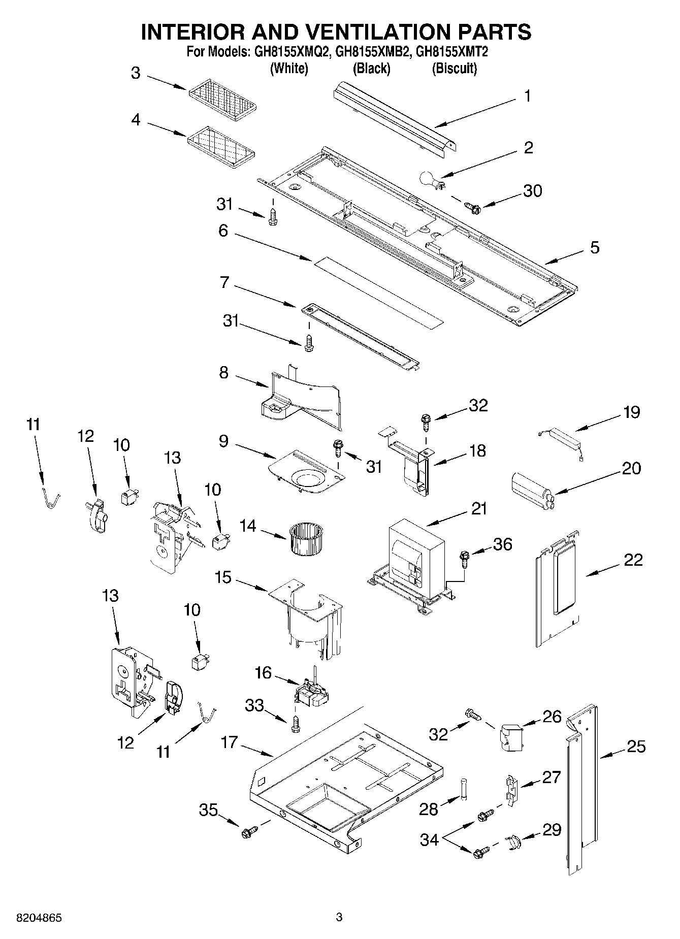 03 - INTERIOR AND VENTILATION PARTS