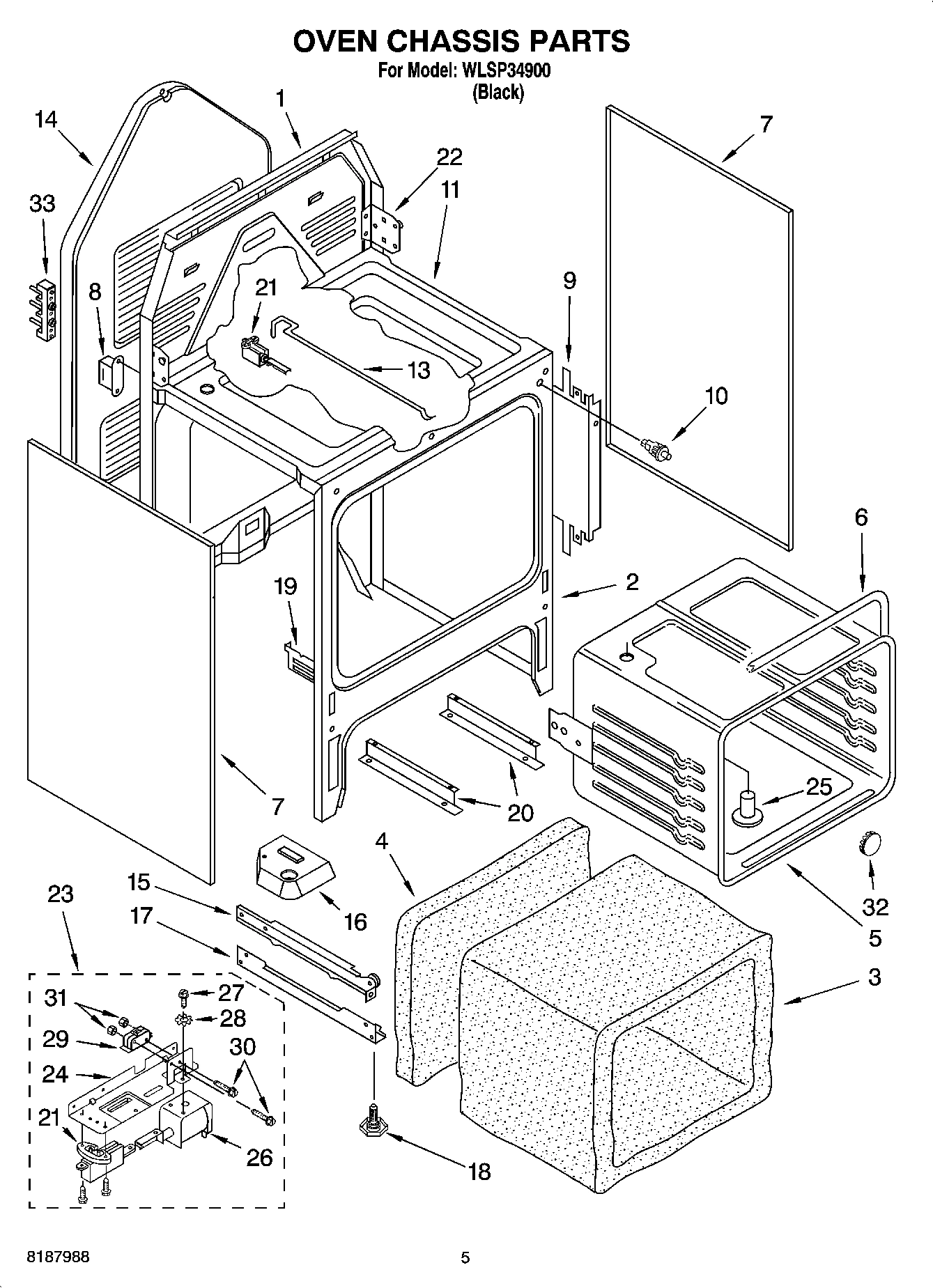 04 - OVEN CHASSIS PARTS