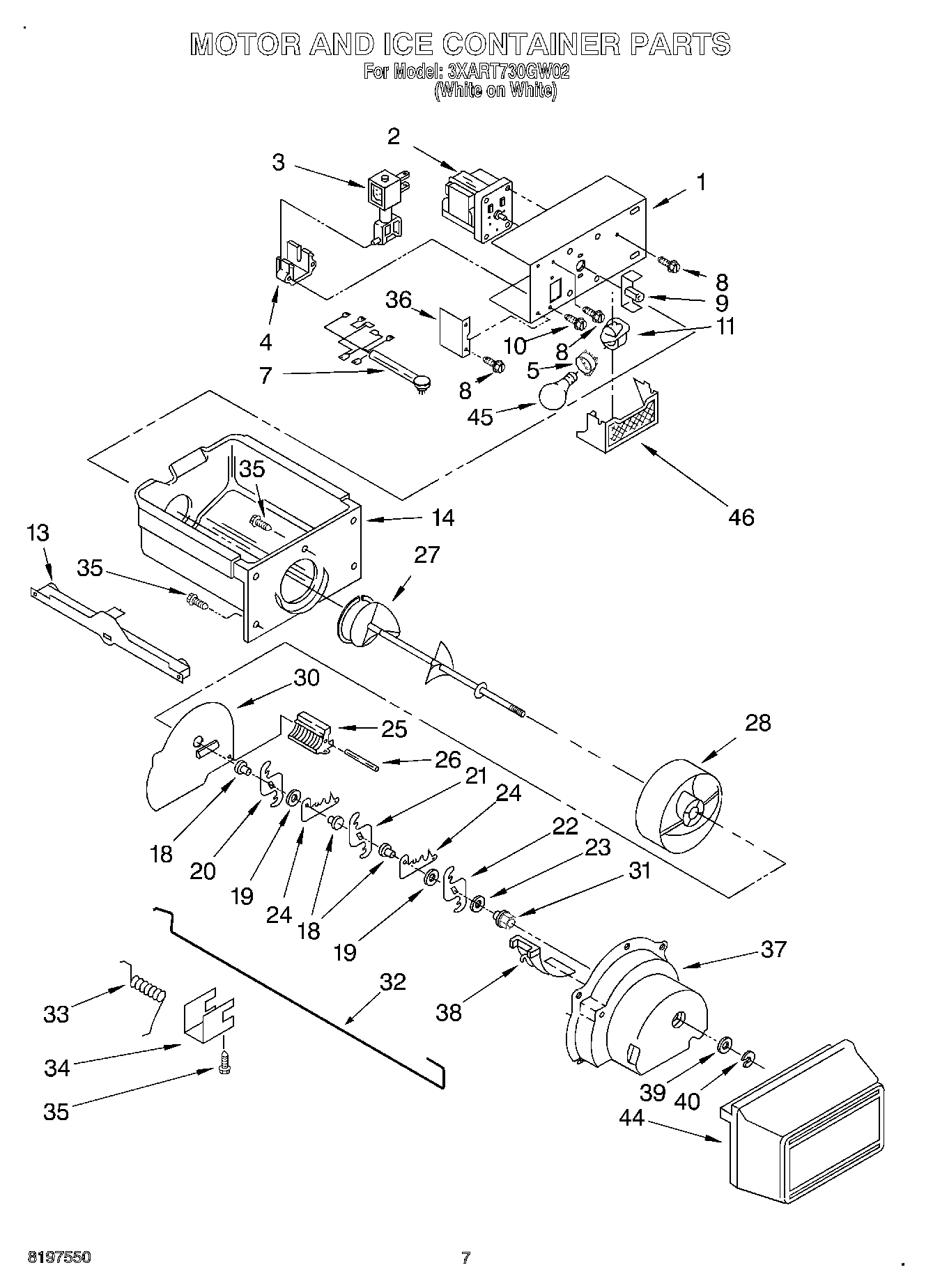 04 - MOTOR AND ICE CONTAINER