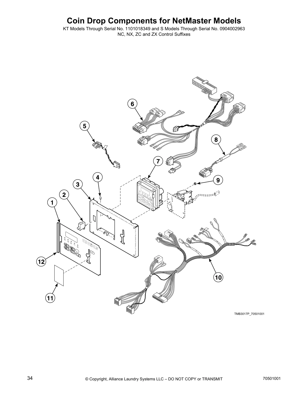 Coin Drop Components for NetMaster Models