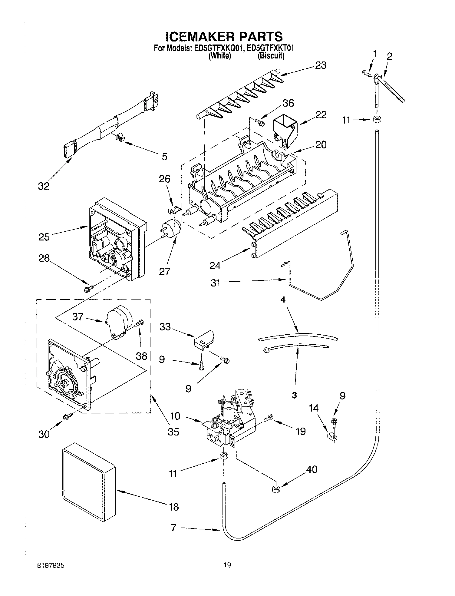 12 - ICE MAKER, OPTIONAL