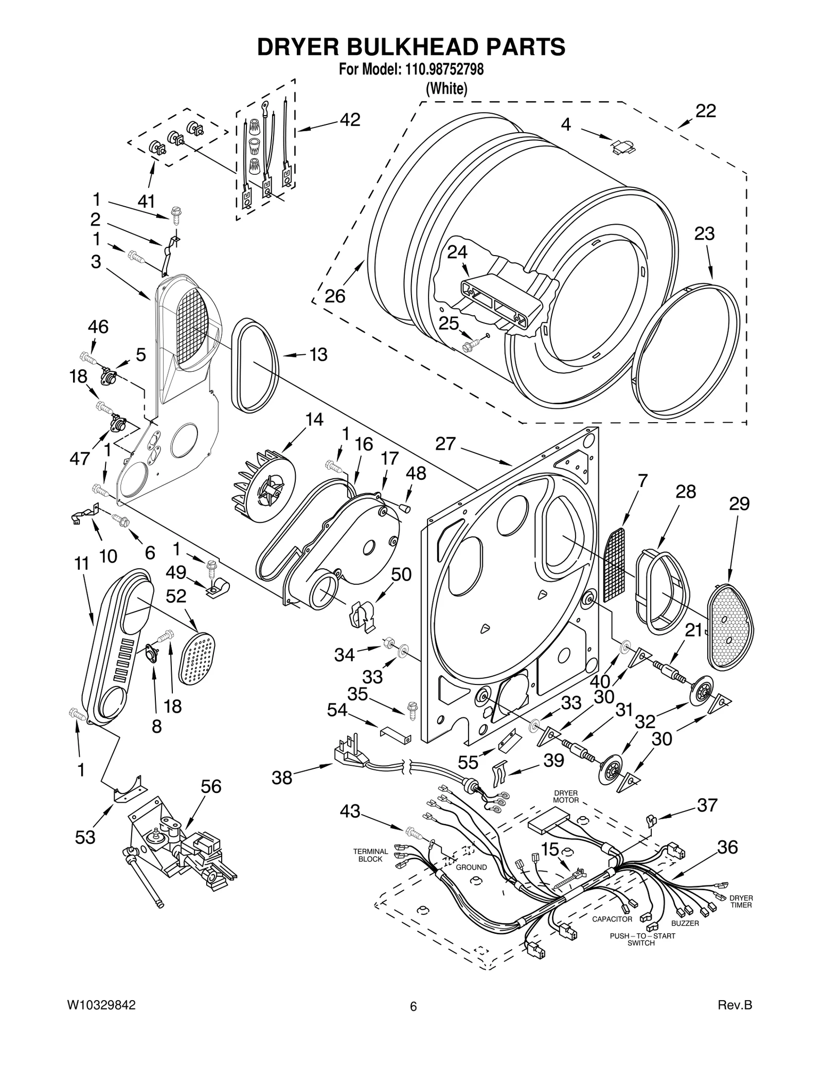 DRYER BULKHEAD PARTS