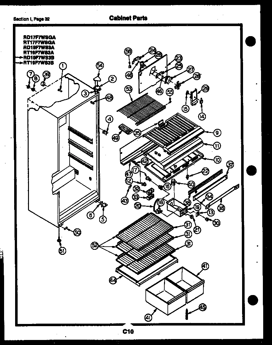 16 - CABINET PARTS