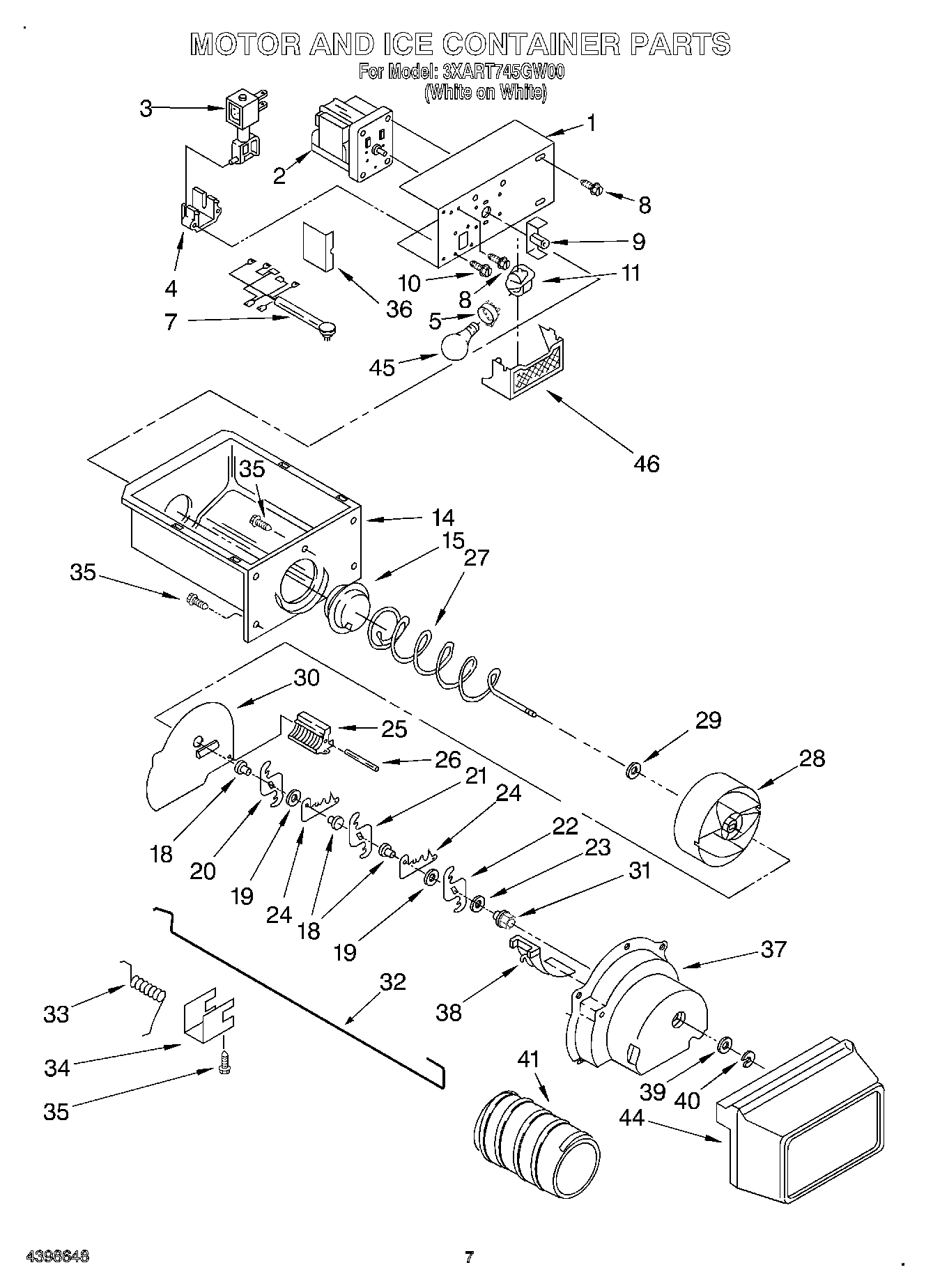 05 - MOTOR AND ICE CONTAINER