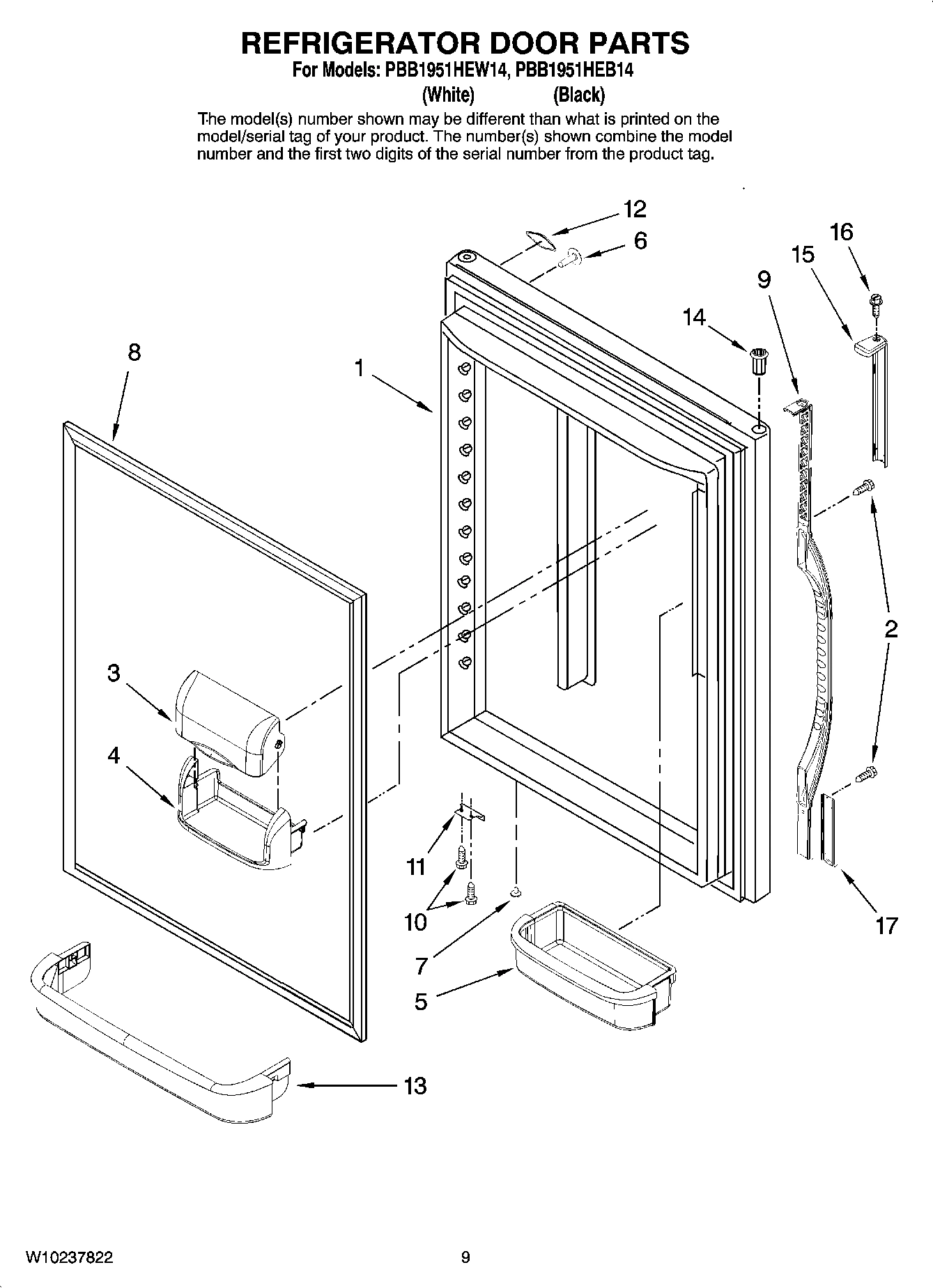 05 - REFRIGERATOR DOOR PARTS