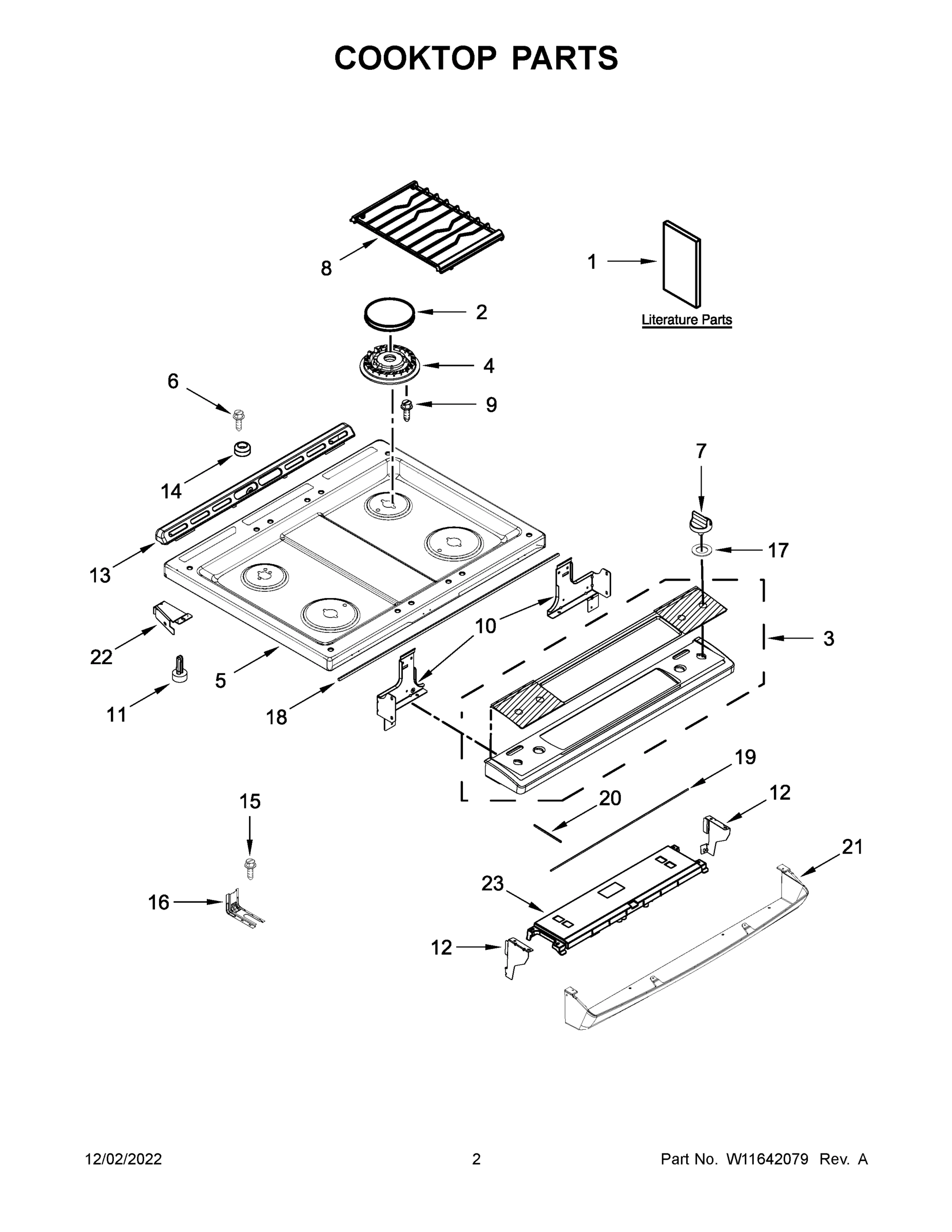 02 - COOKTOP PARTS