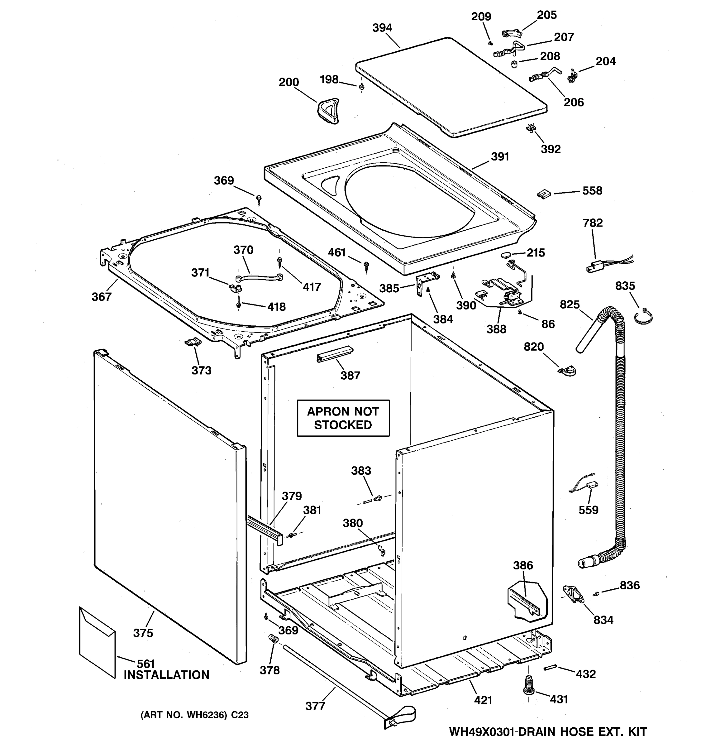 CABINET, COVER & FRONT PANEL