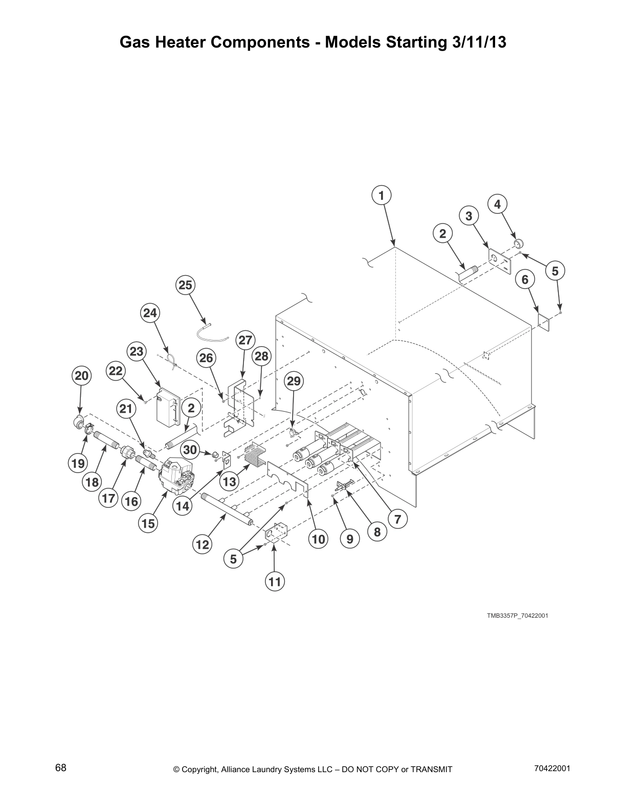 Gas Heater Components - Models Starting 3/11/13