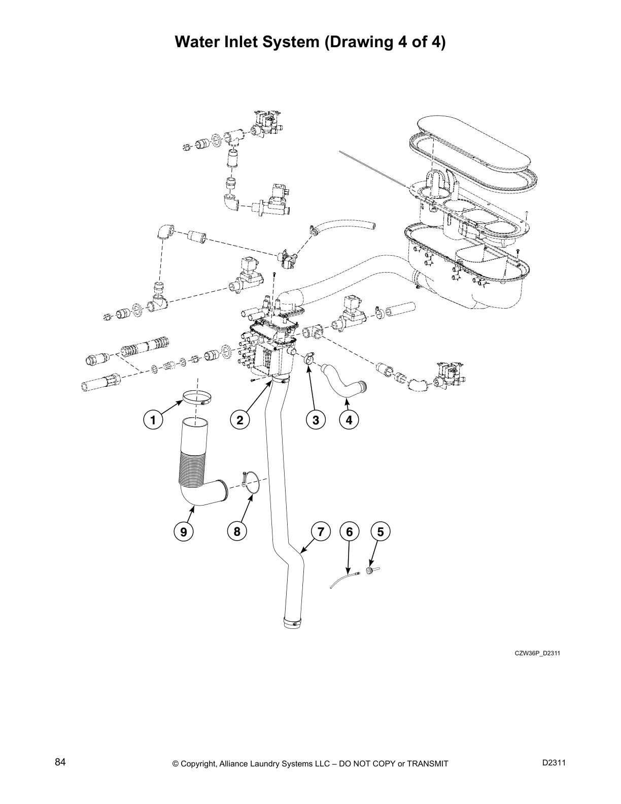 Water Inlet System (Drawing 4 of 4)