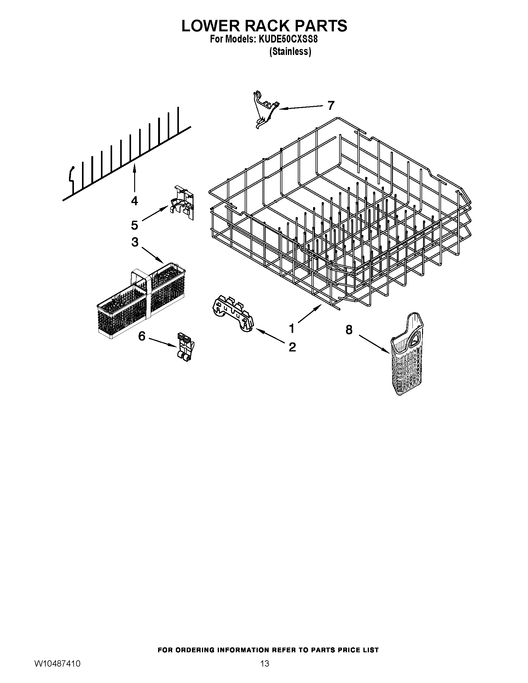 10 - LOWER RACK PARTS