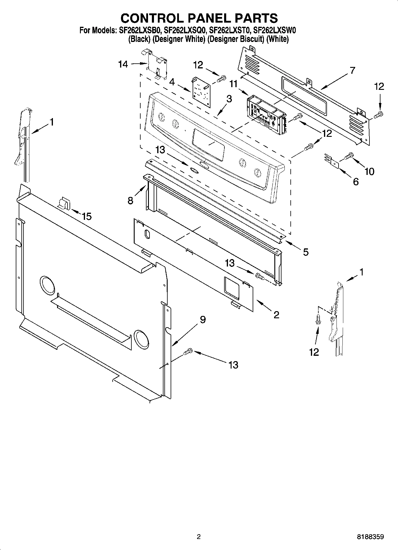 02 - CONTROL PANEL PARTS