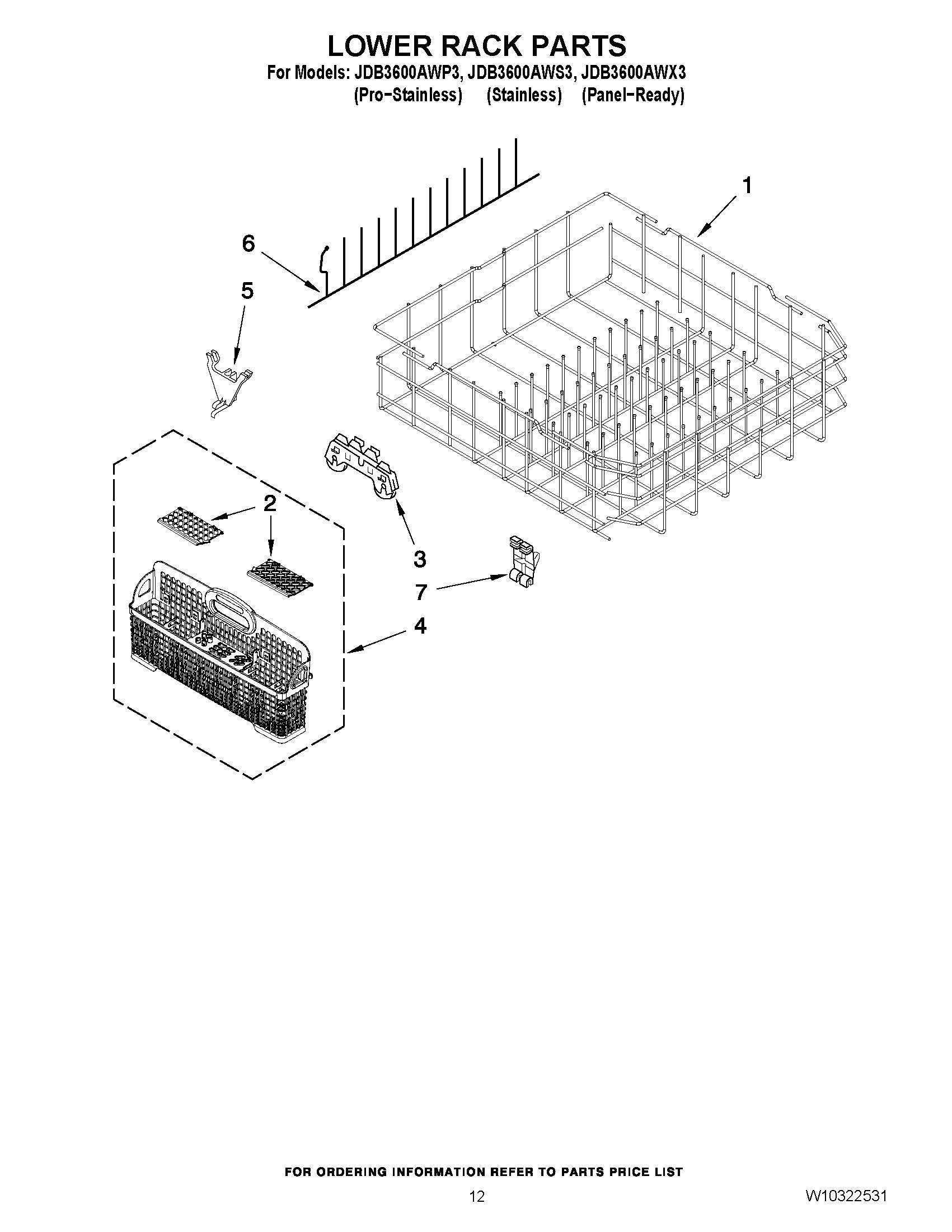 10 - LOWER RACK PARTS