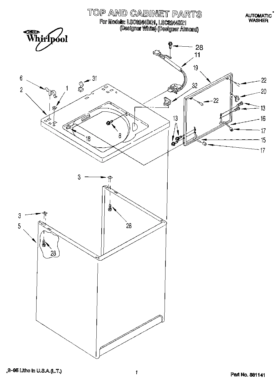 01 - TOP AND CABINET, LIT/OPTIONAL