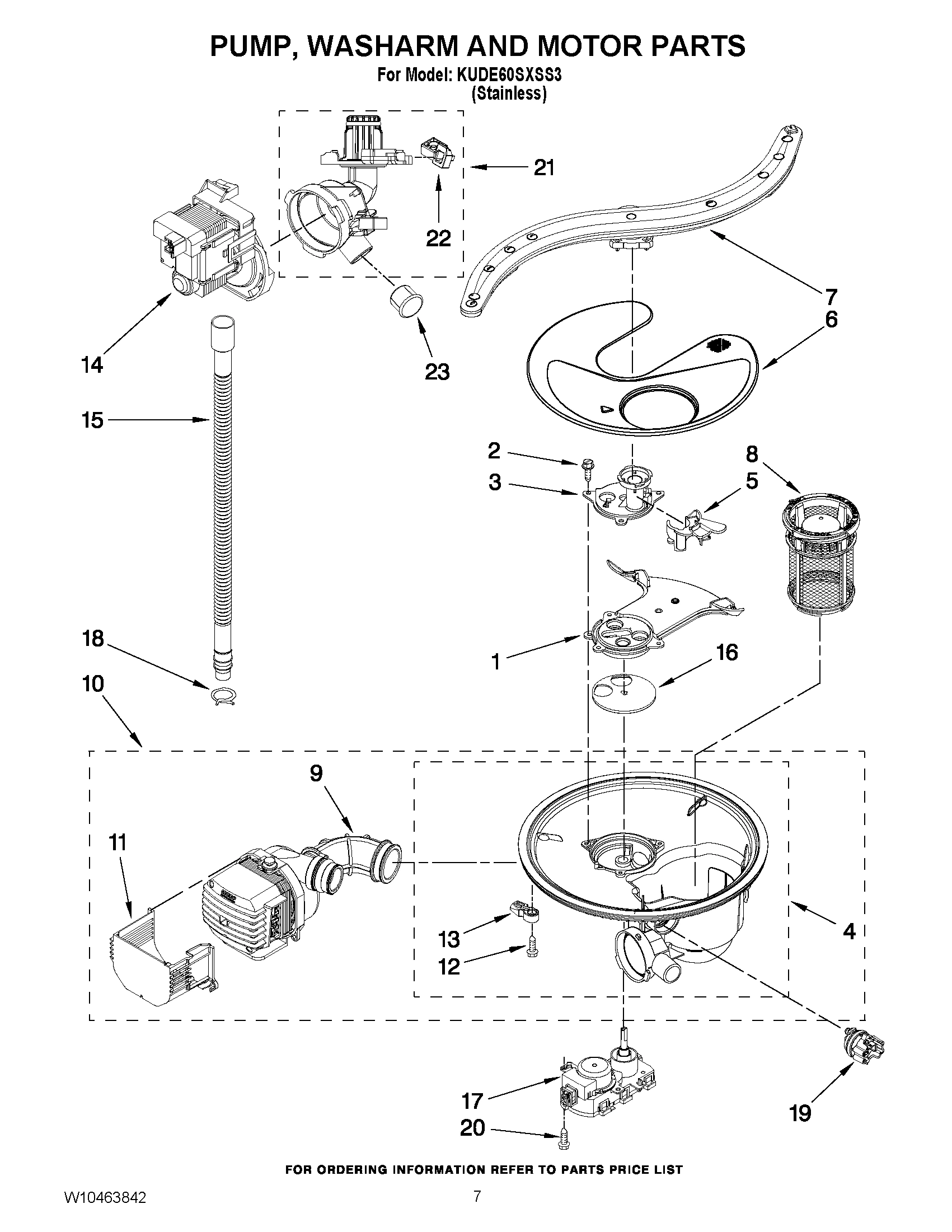 06 - PUMP, WASHARM AND MOTOR PARTS