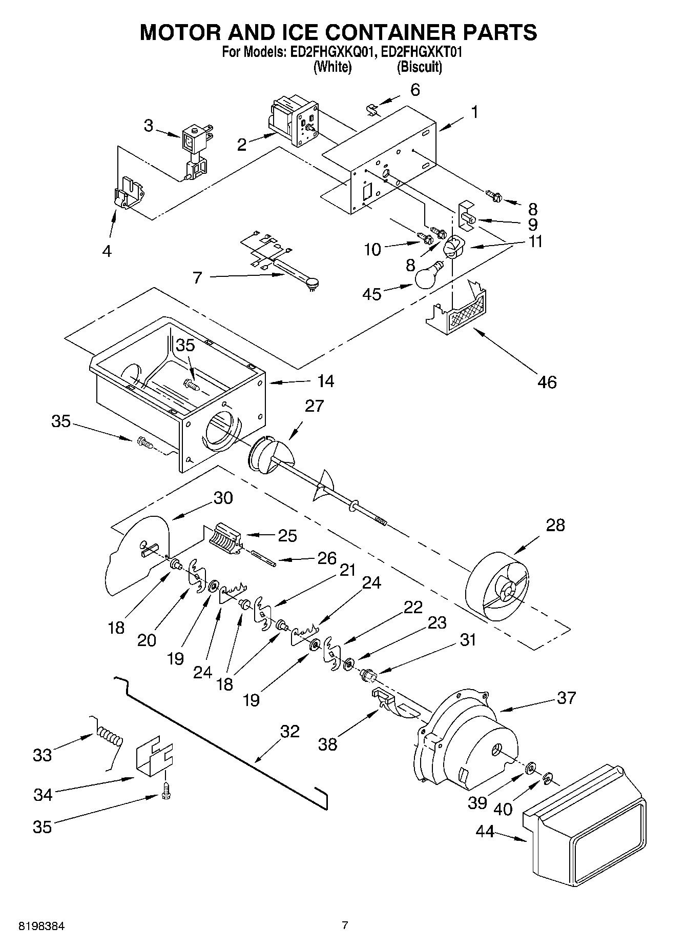 05 - MOTOR AND ICE CONTAINER