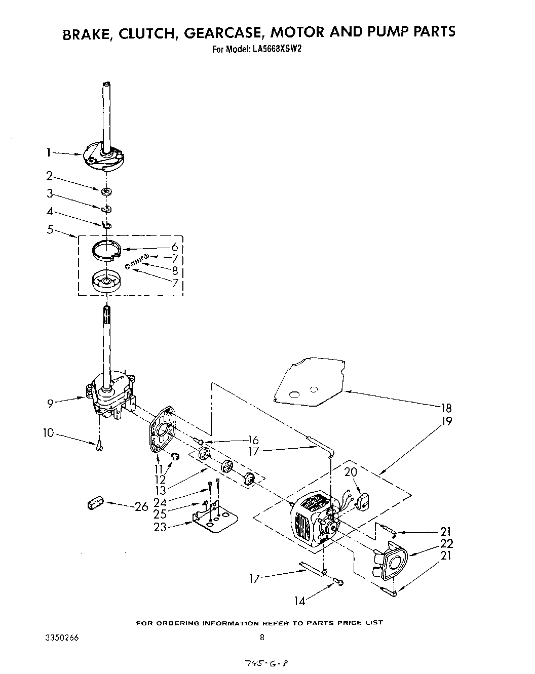 06 - BRAKE, CLUTCH, GEARCASE, MOTOR AND PUMP