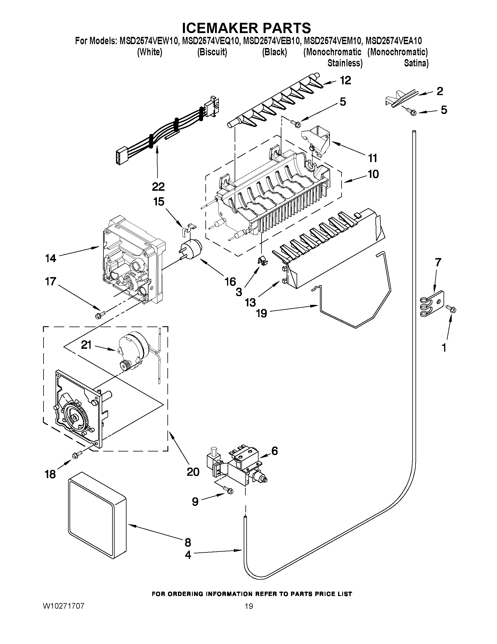 12 - ICEMAKER PARTS