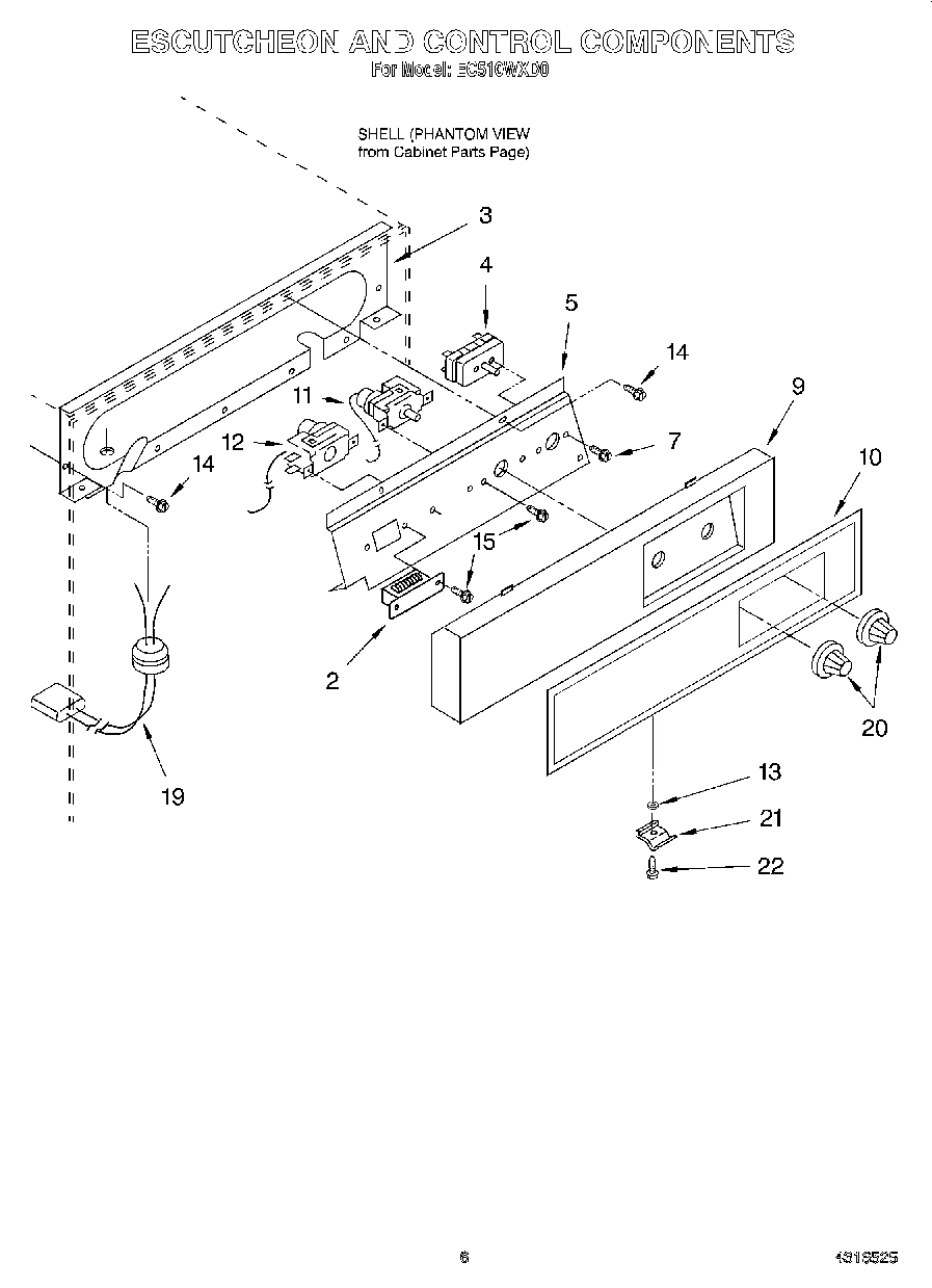 04 - ESCUTCHEON AND CONTROL COMPONENTS