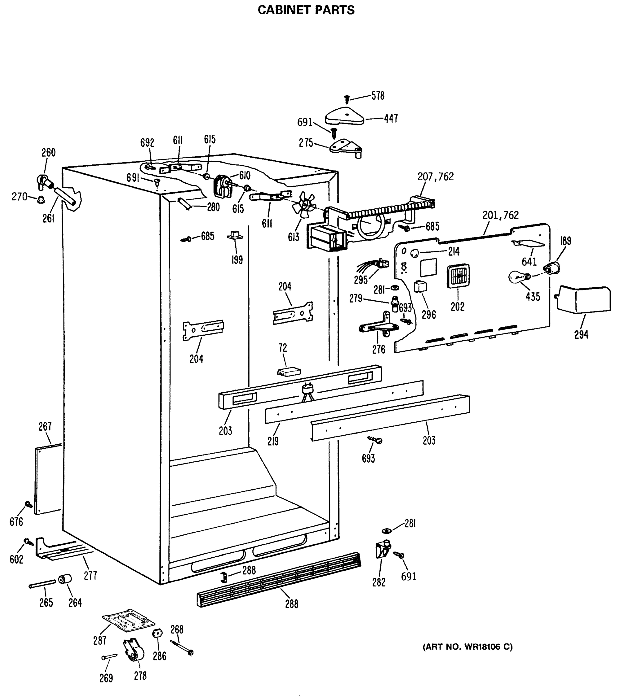 CABINET PARTS