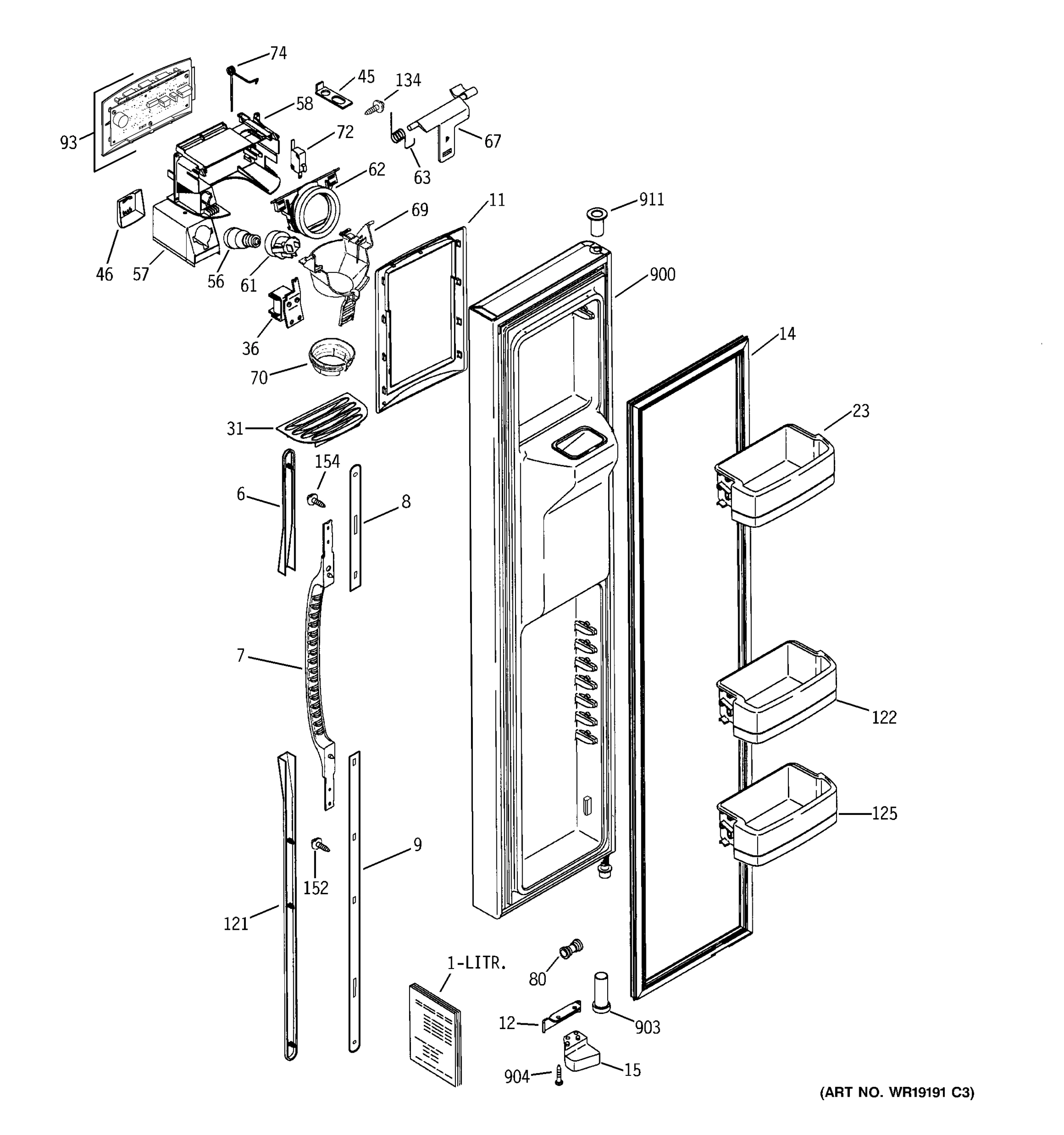 FREEZER DOOR