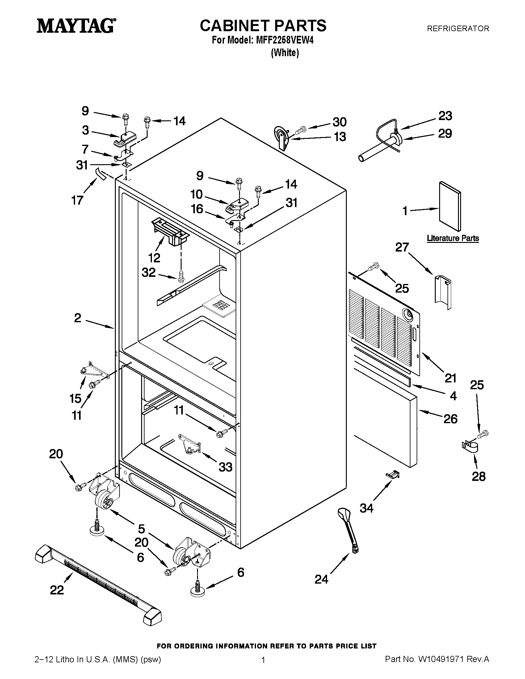 01 - CABINET PARTS