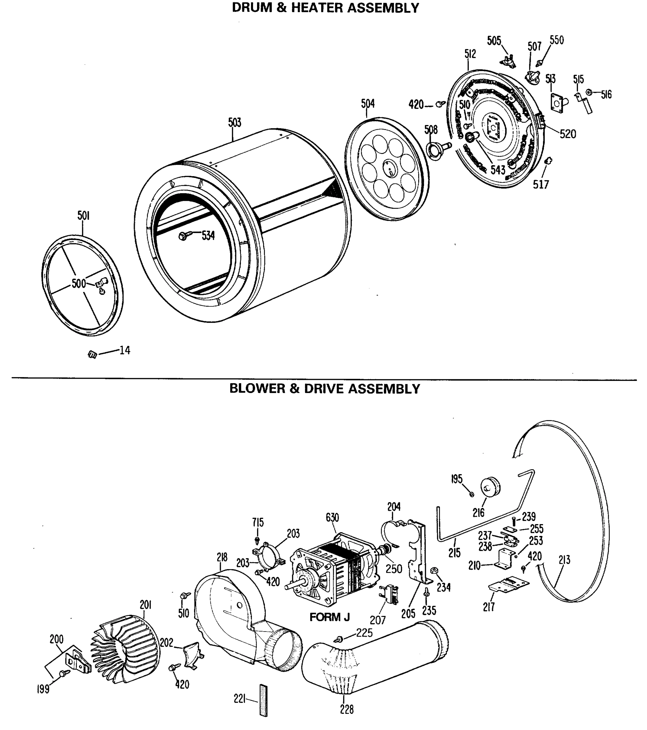 DRUM & HEATER ASSEMBLY