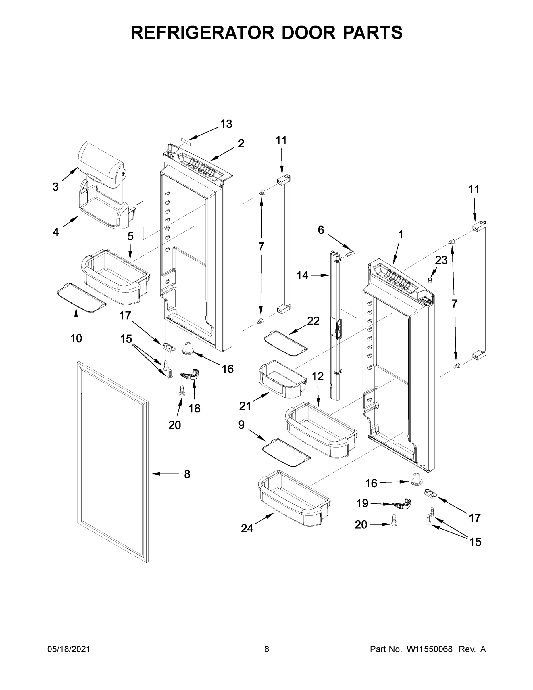 05 - REFRIGERATOR DOOR PARTS