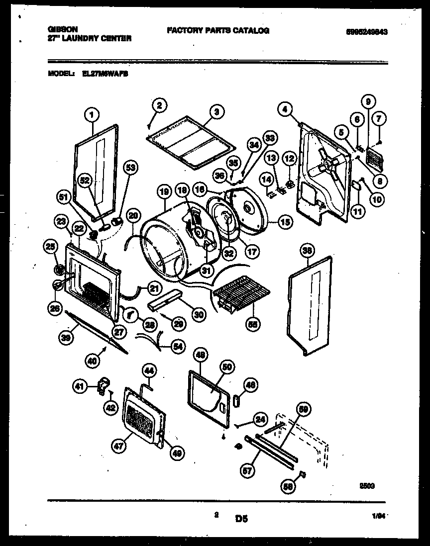 02 - CABINET AND COMPONENT PARTS