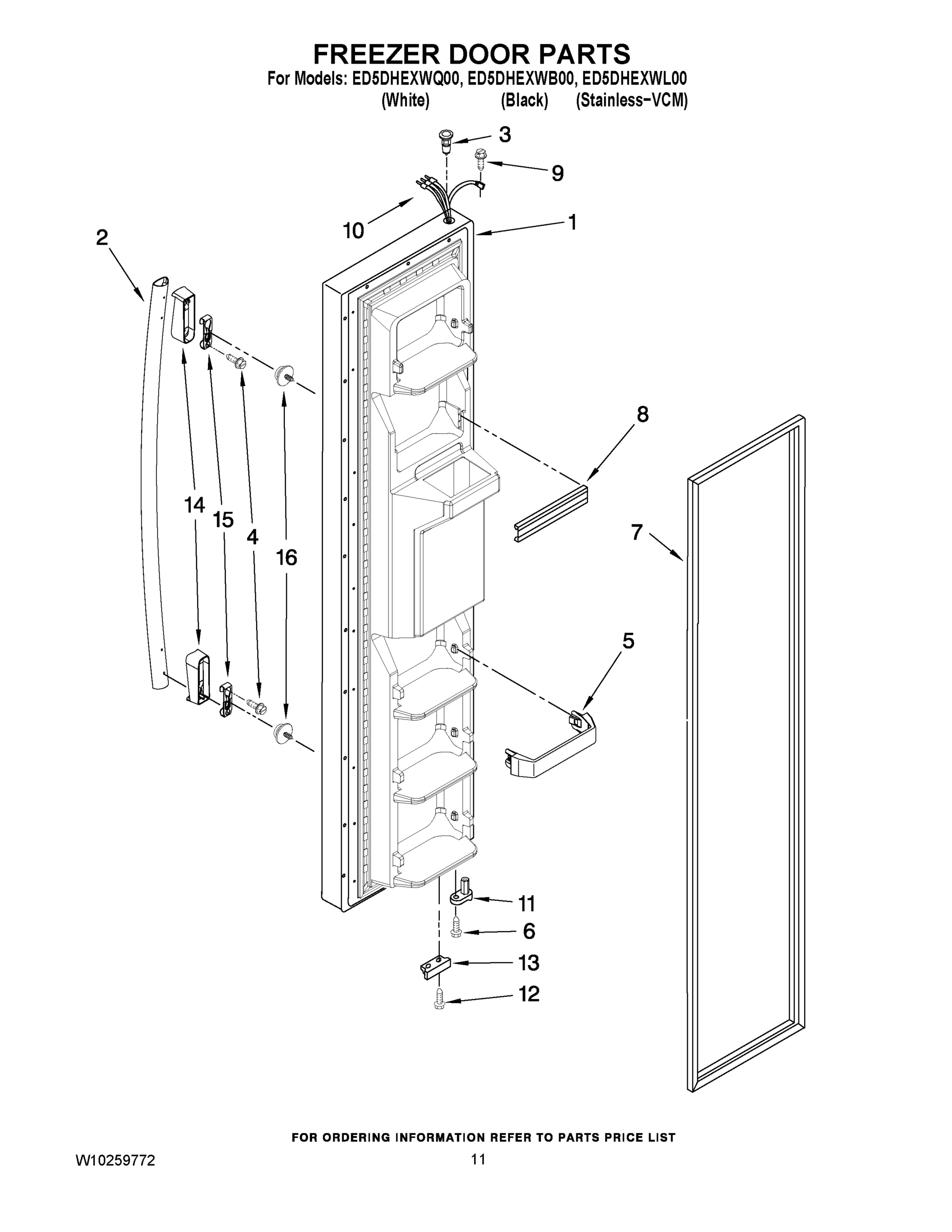 07 - FREEZER DOOR PARTS