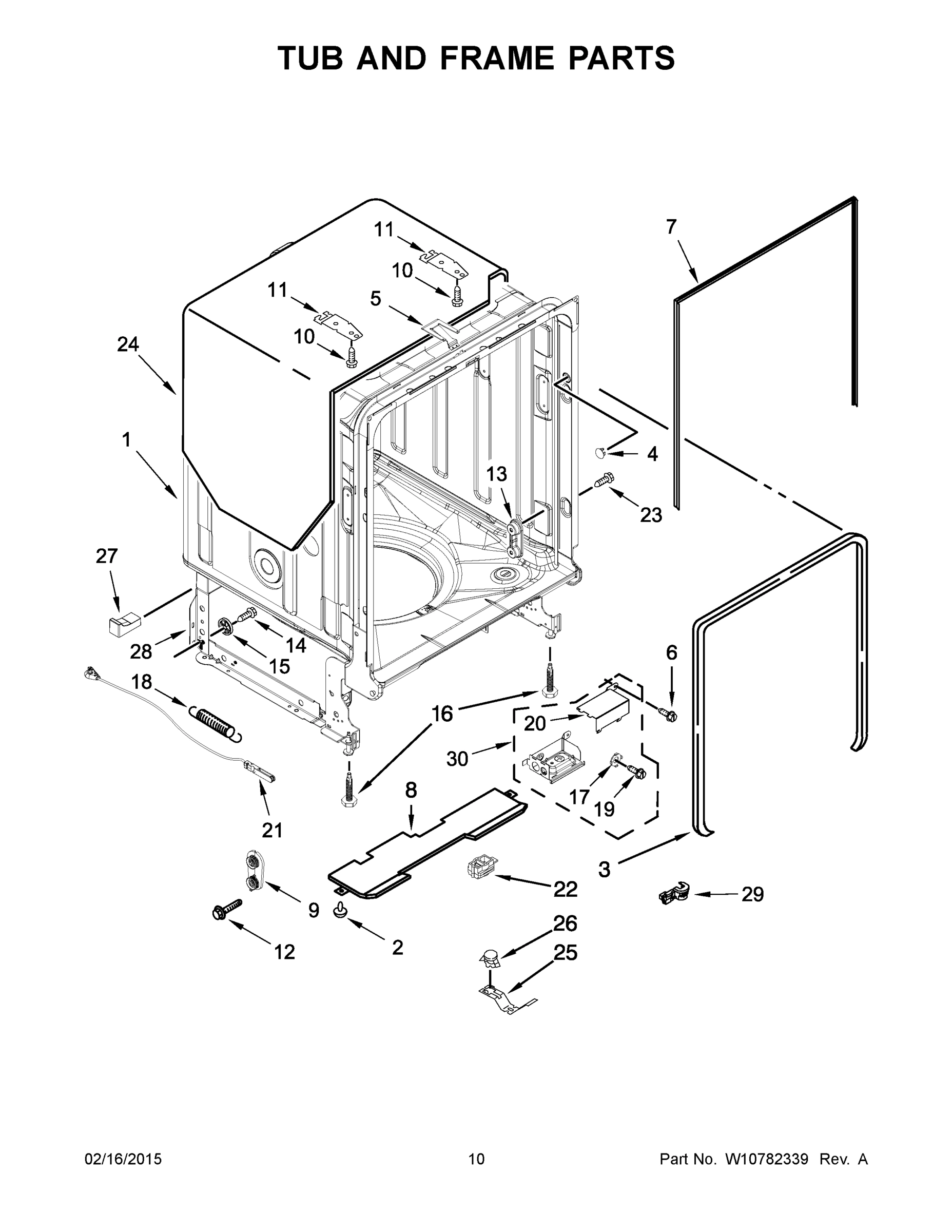 06 - TUB AND FRAME PARTS