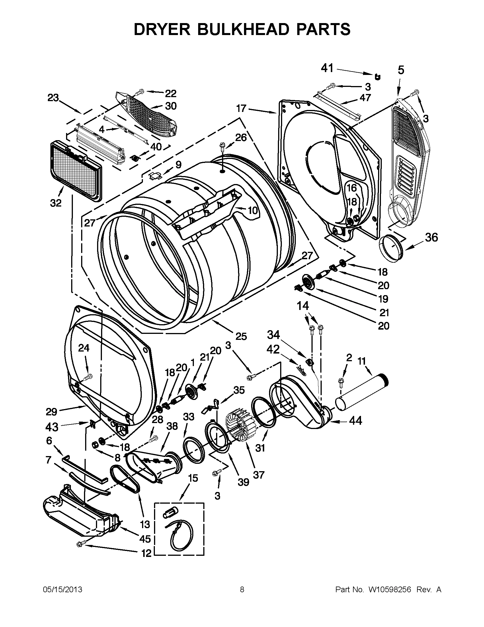 04 - DRYER BULKHEAD PARTS