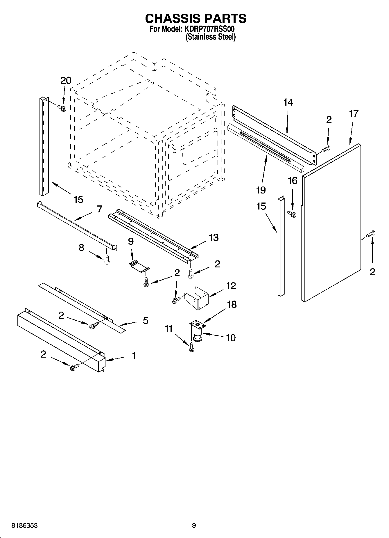 08 - CHASSIS PARTS, OPTIONAL PARTS