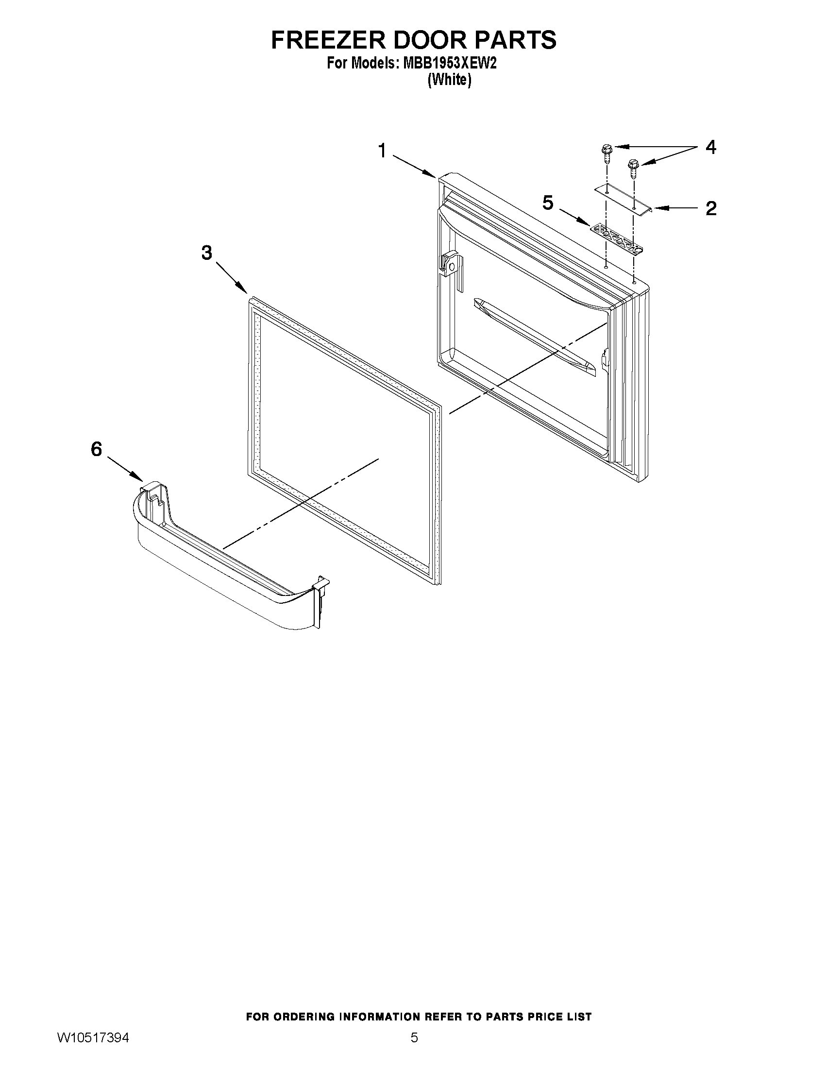 03 - FREEZER DOOR PARTS