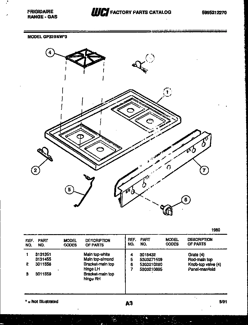 03 - COOKTOP PARTS