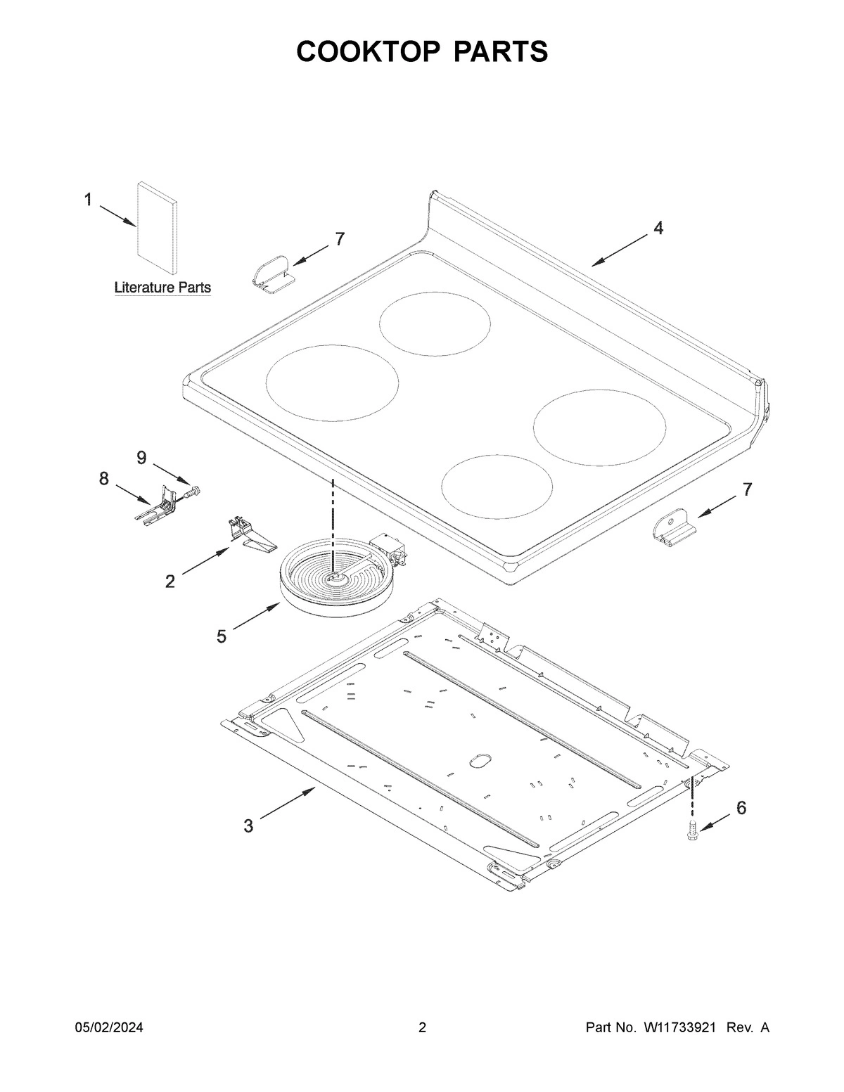 02 - COOKTOP PARTS