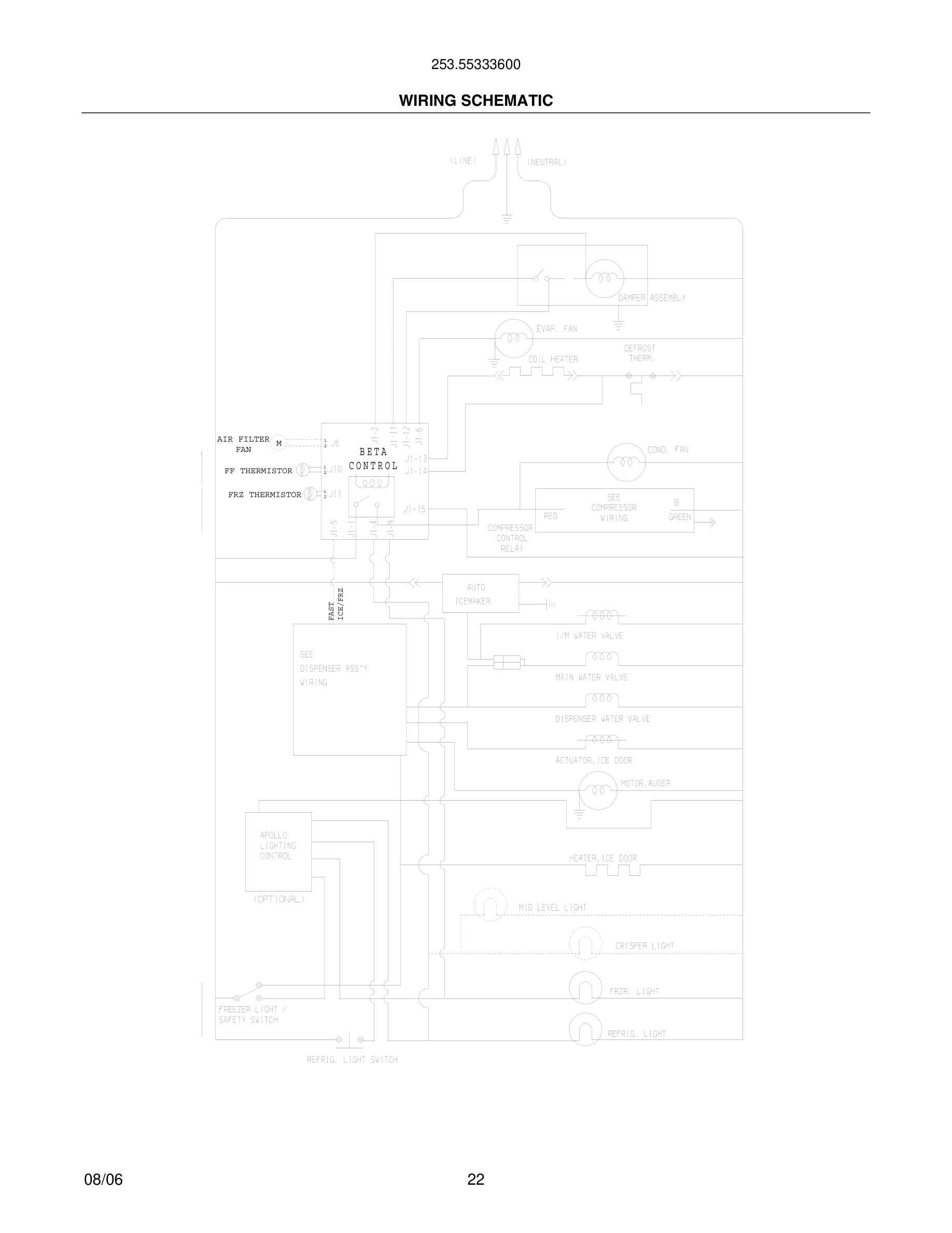 22 - WIRING SCHEMATIC