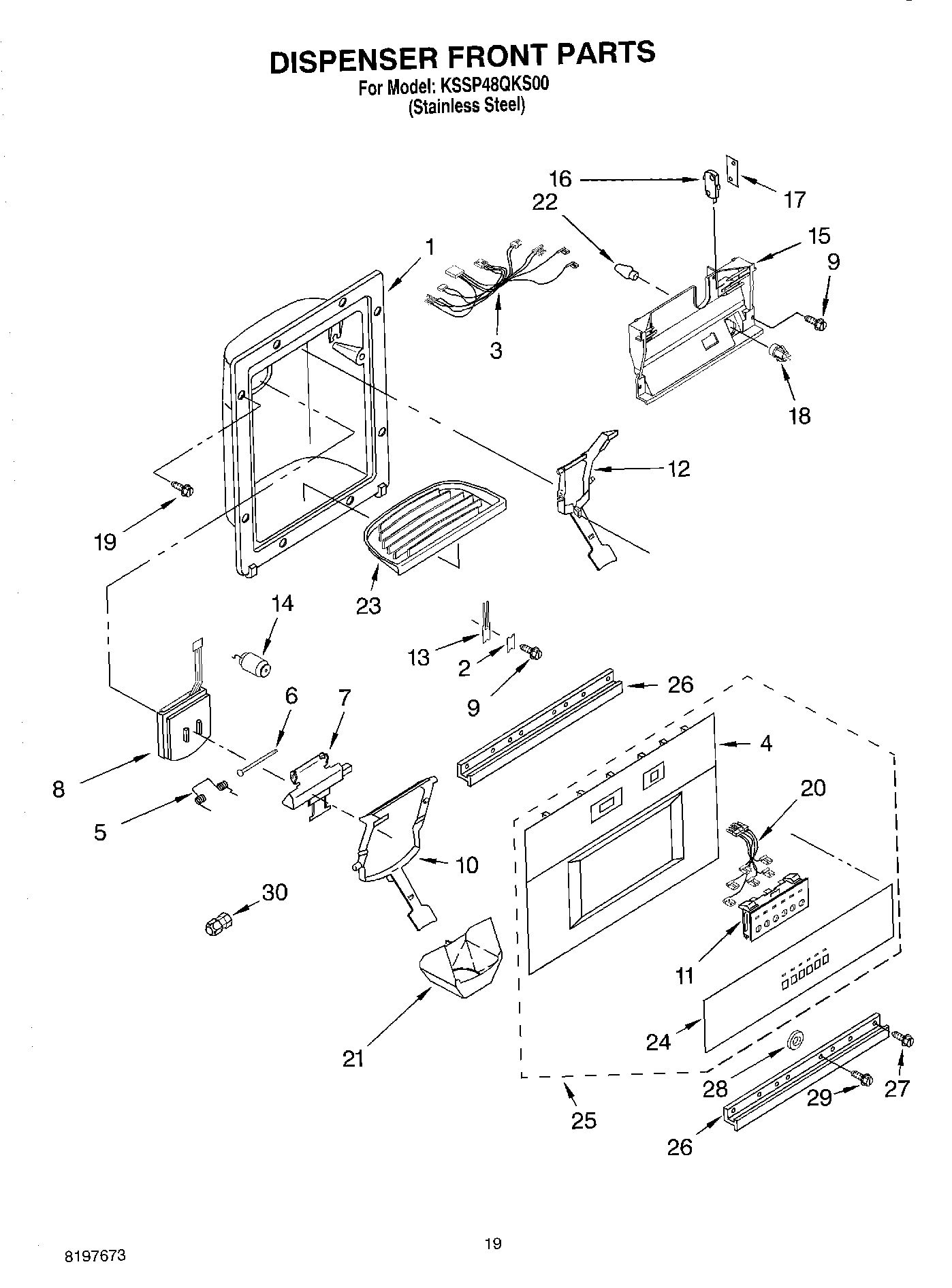 12 - DISPENSER FRONT