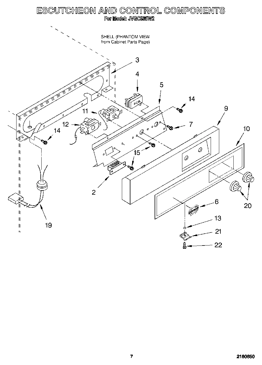 05 - ESCUTCHEON AND CONTROL COMPONENTS