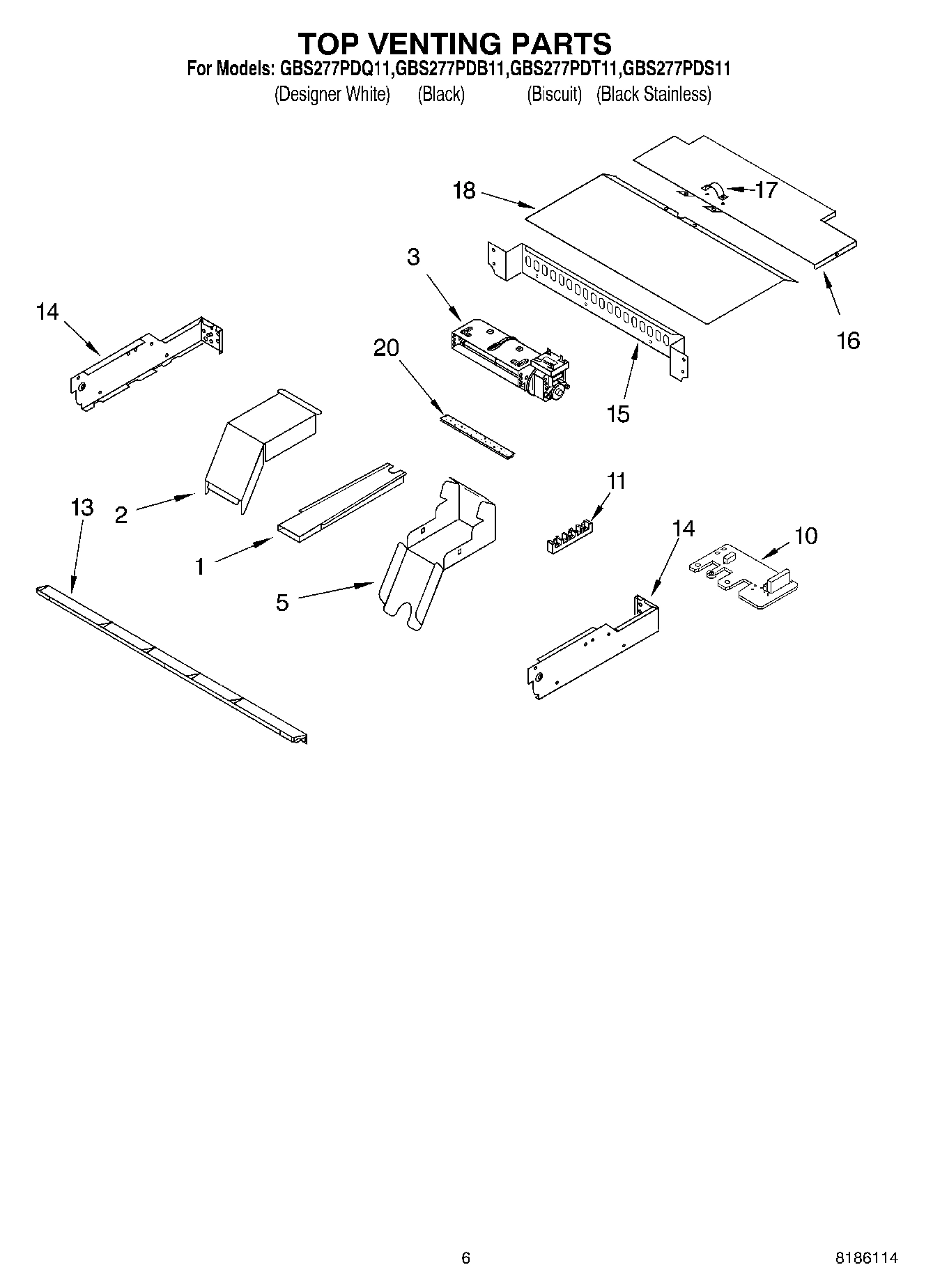 05 - TOP VENTING PARTS, MISCELLANEOUS PARTS