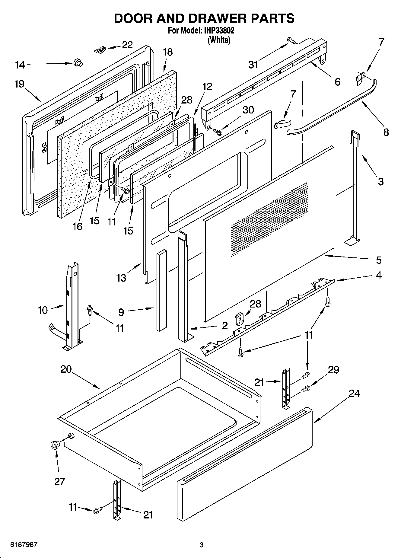 03 - DOOR AND DRAWER PARTS