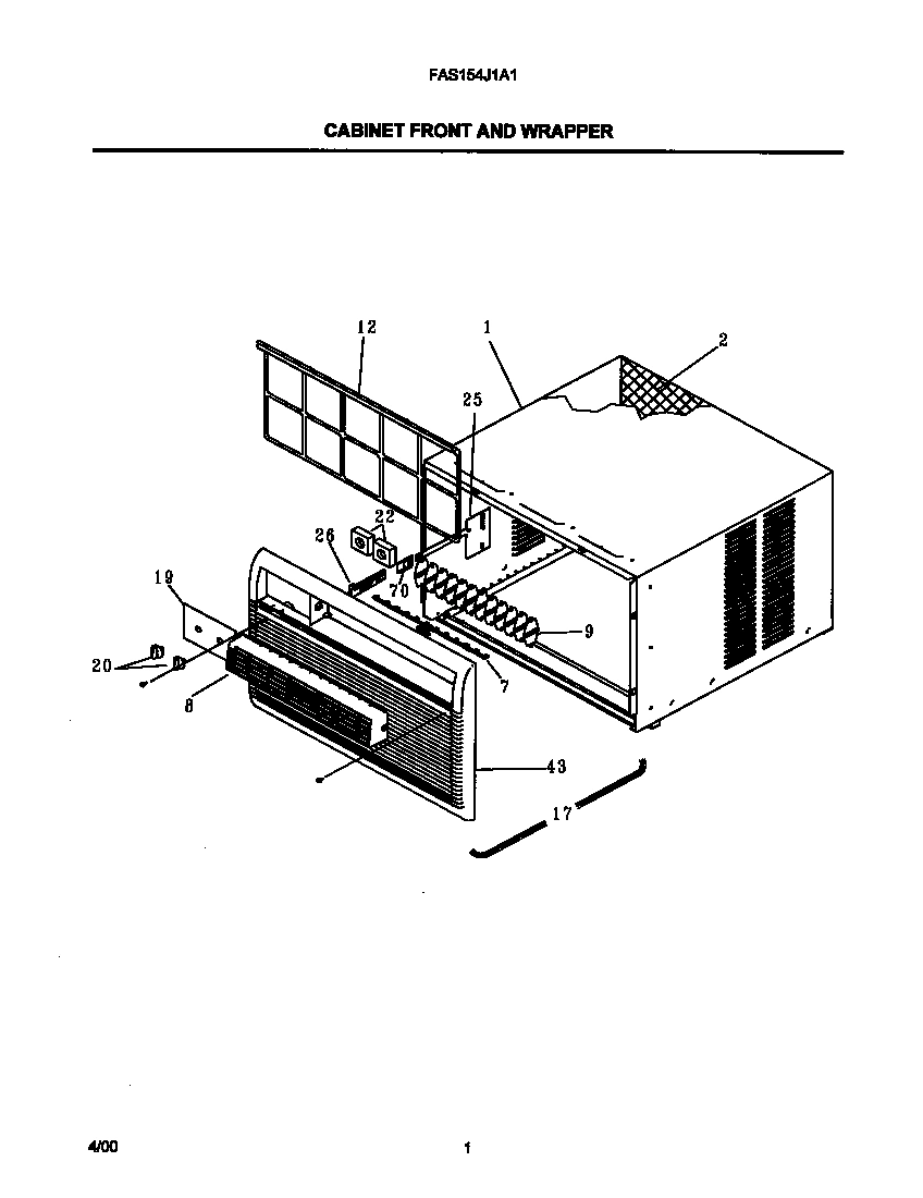 02 - CABINET FRONT AND WRAPPER