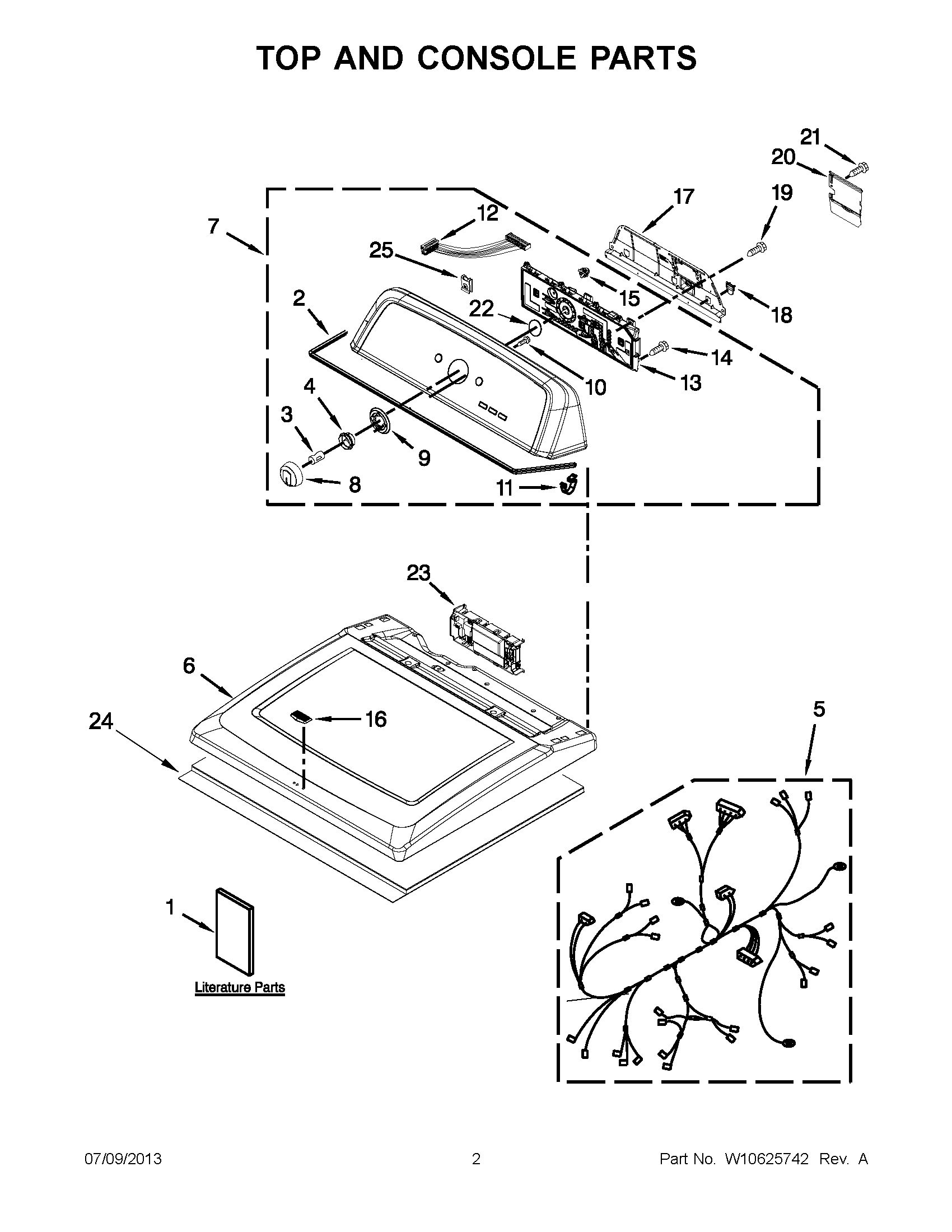 01 - TOP AND CONSOLE PARTS