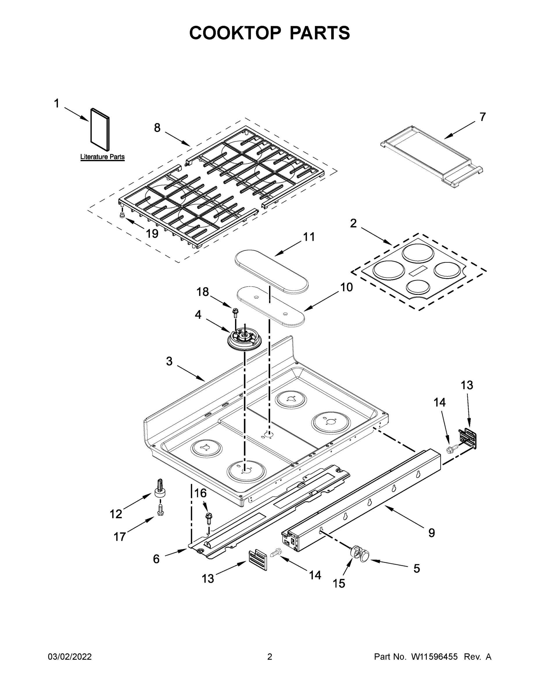 02 - COOKTOP PARTS