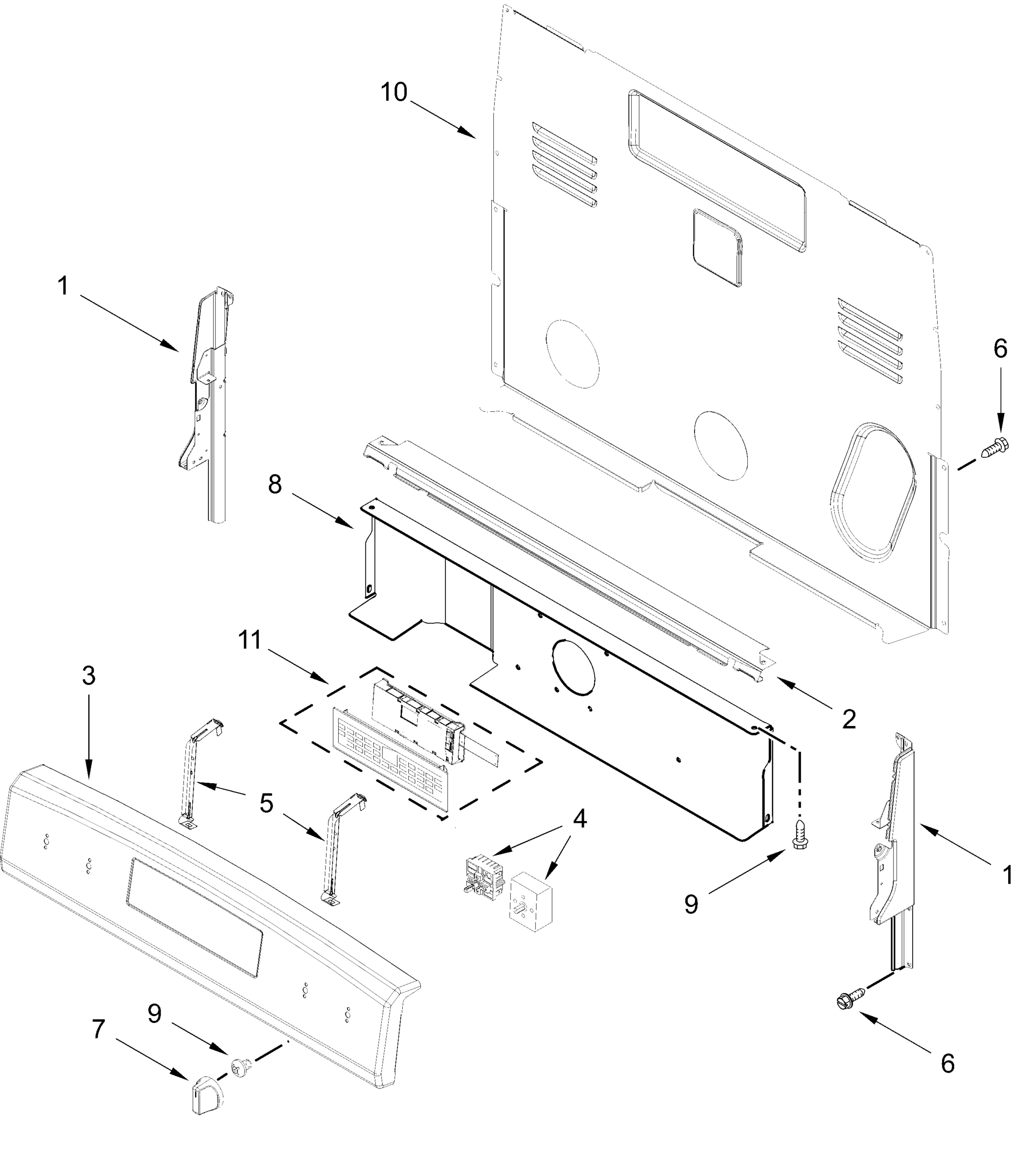 CONTROL PANEL PARTS