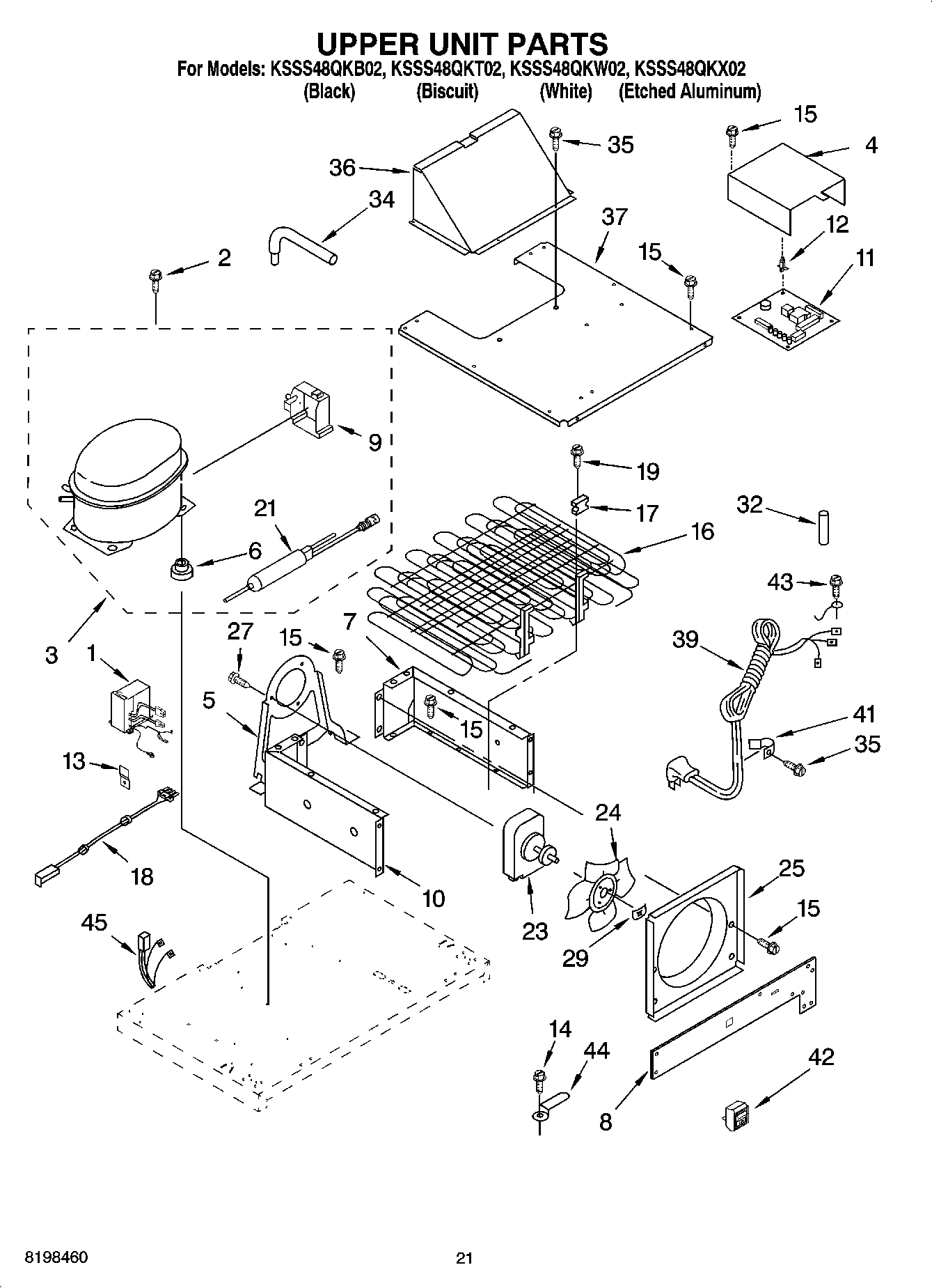 13 - UPPER UNIT PARTS
