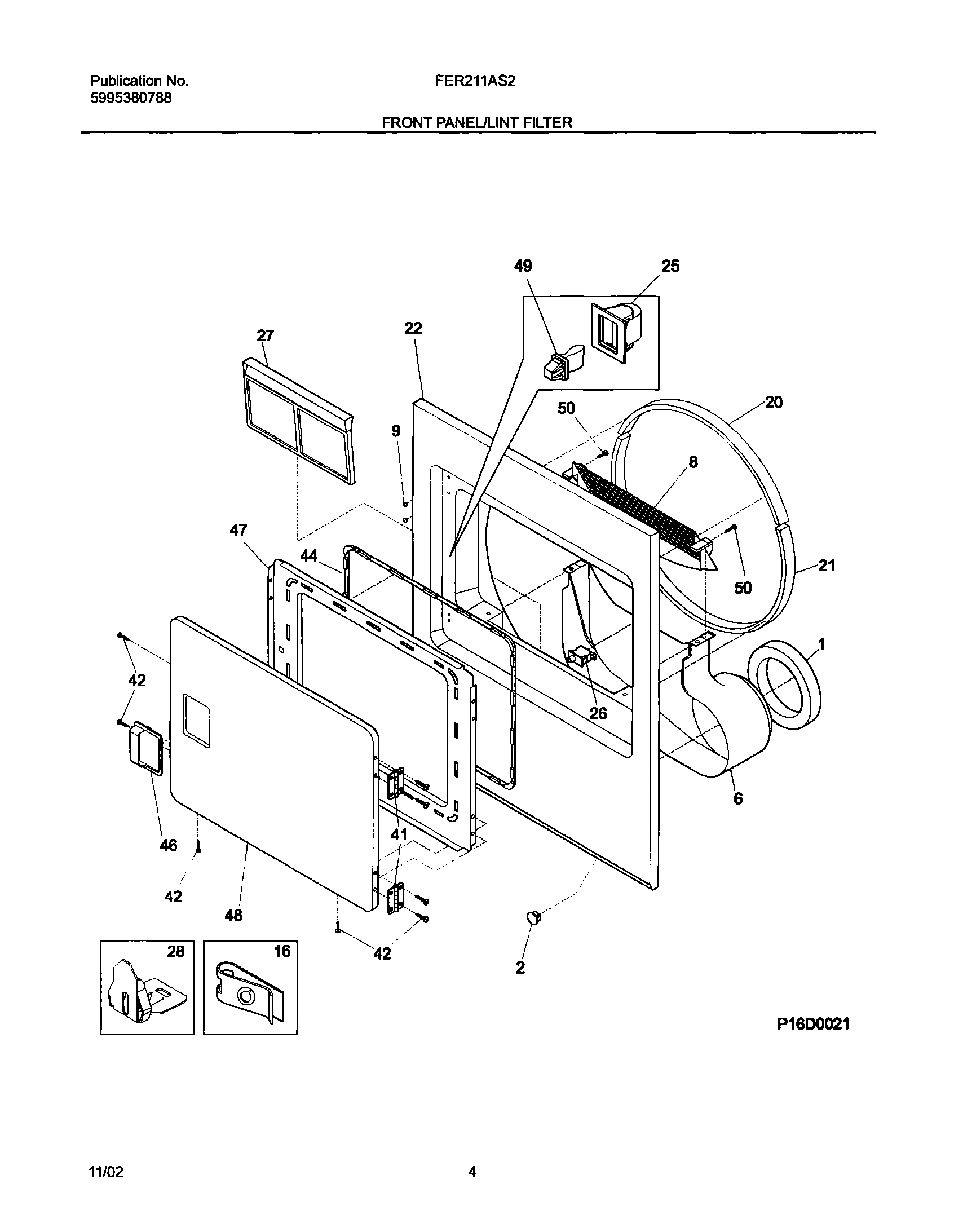 05 - FRONT PANEL/LINT FILTER